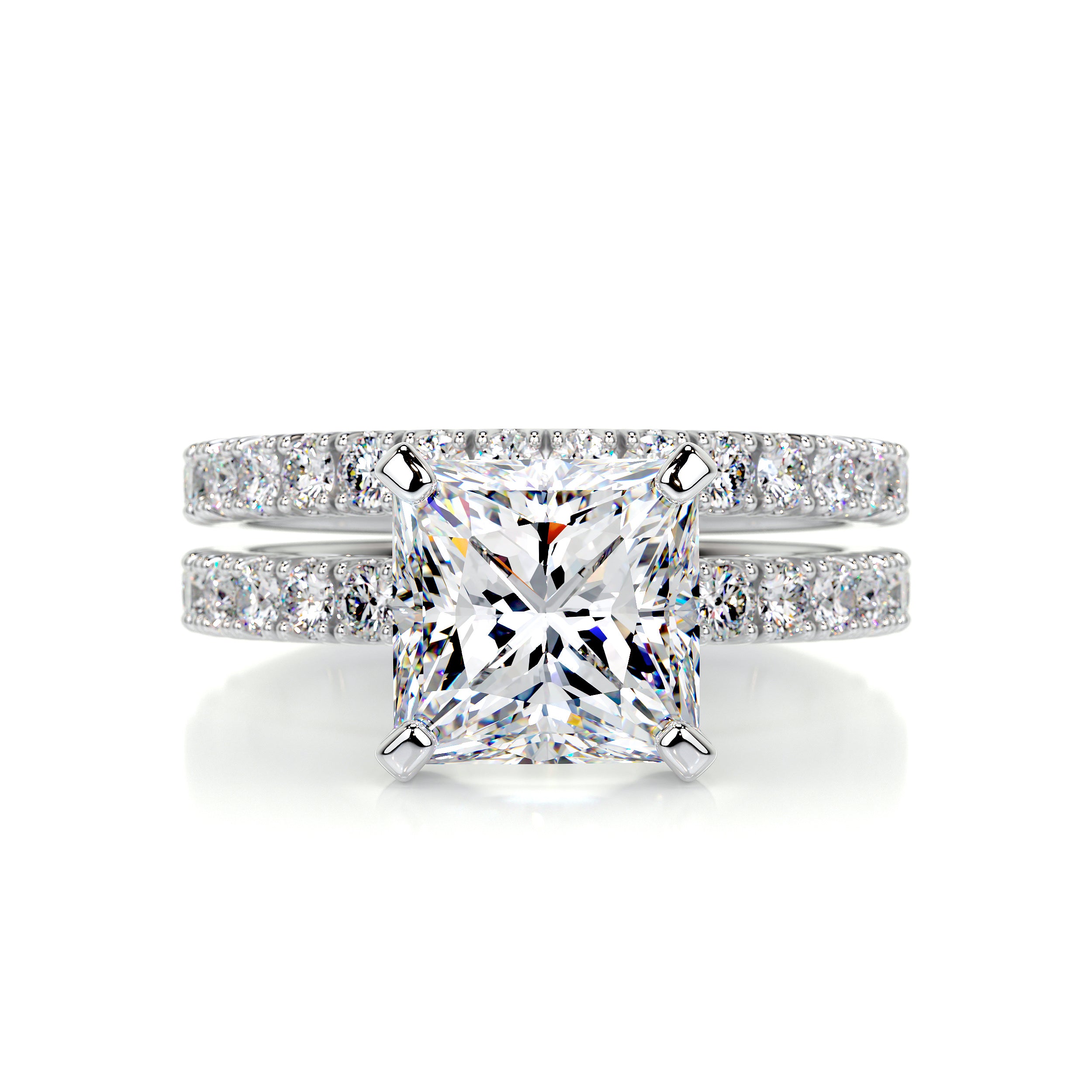 Blair Moissanite & Diamonds Bridal Set -Platinum、mySite、hinf8tx79