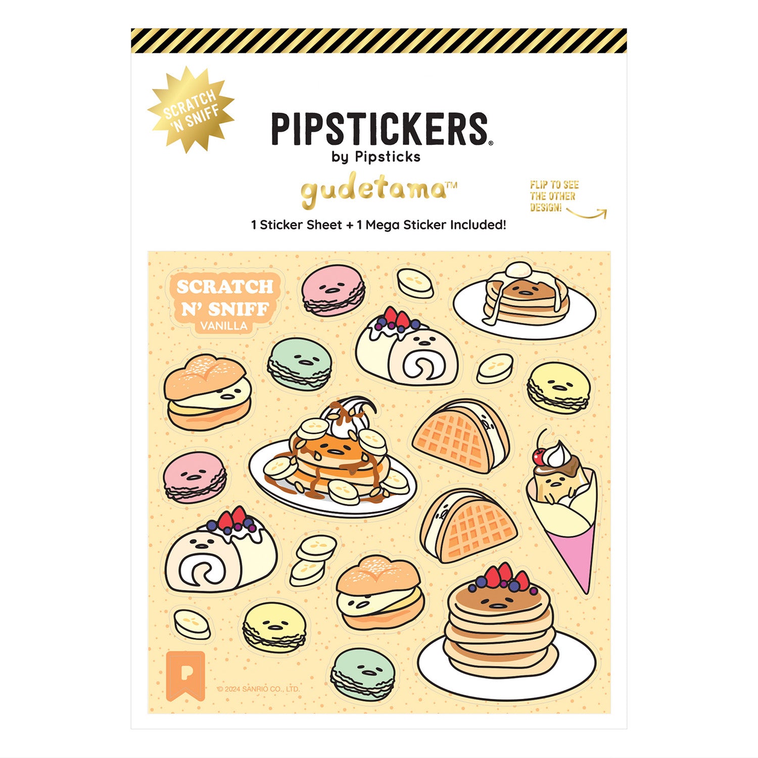  Gudetama Breakfast Buffet Scratch 'n Sniff Stickers、mySite、ghnorth