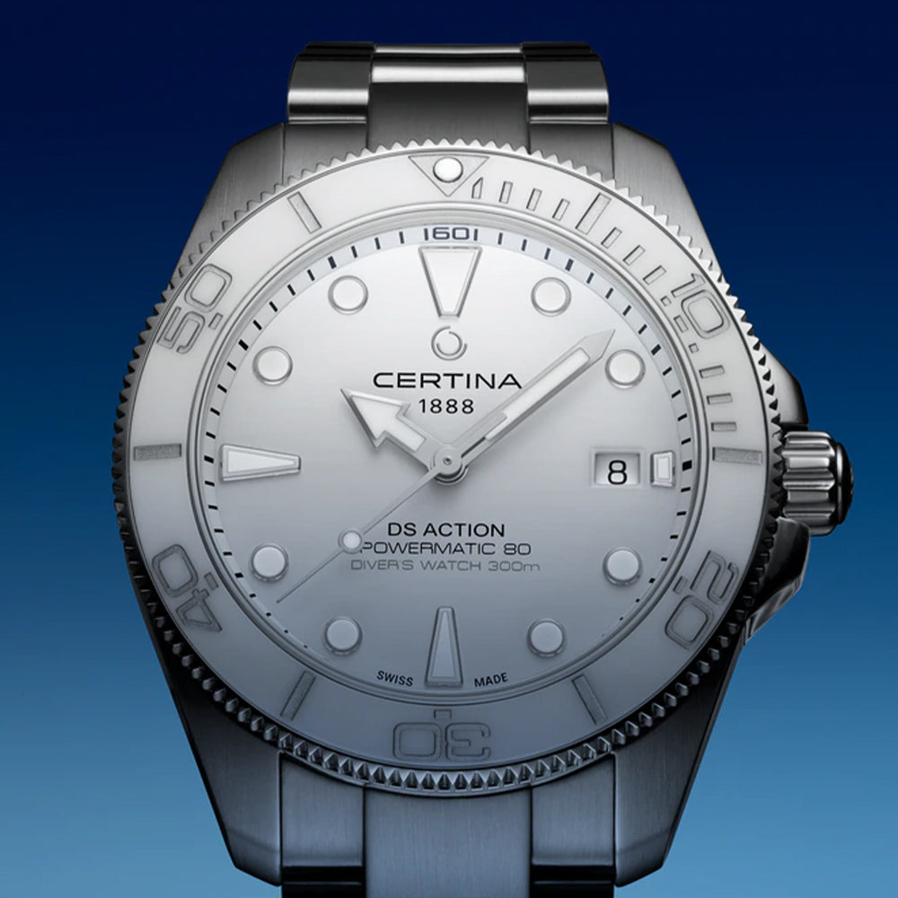 DS Action Diver 40.5mm - White on Bracelet、mySite、botmansion