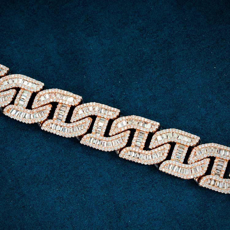 15MM Moissanite Mariner Link Bracelet 14K Gold、mySite、hinf8tx79