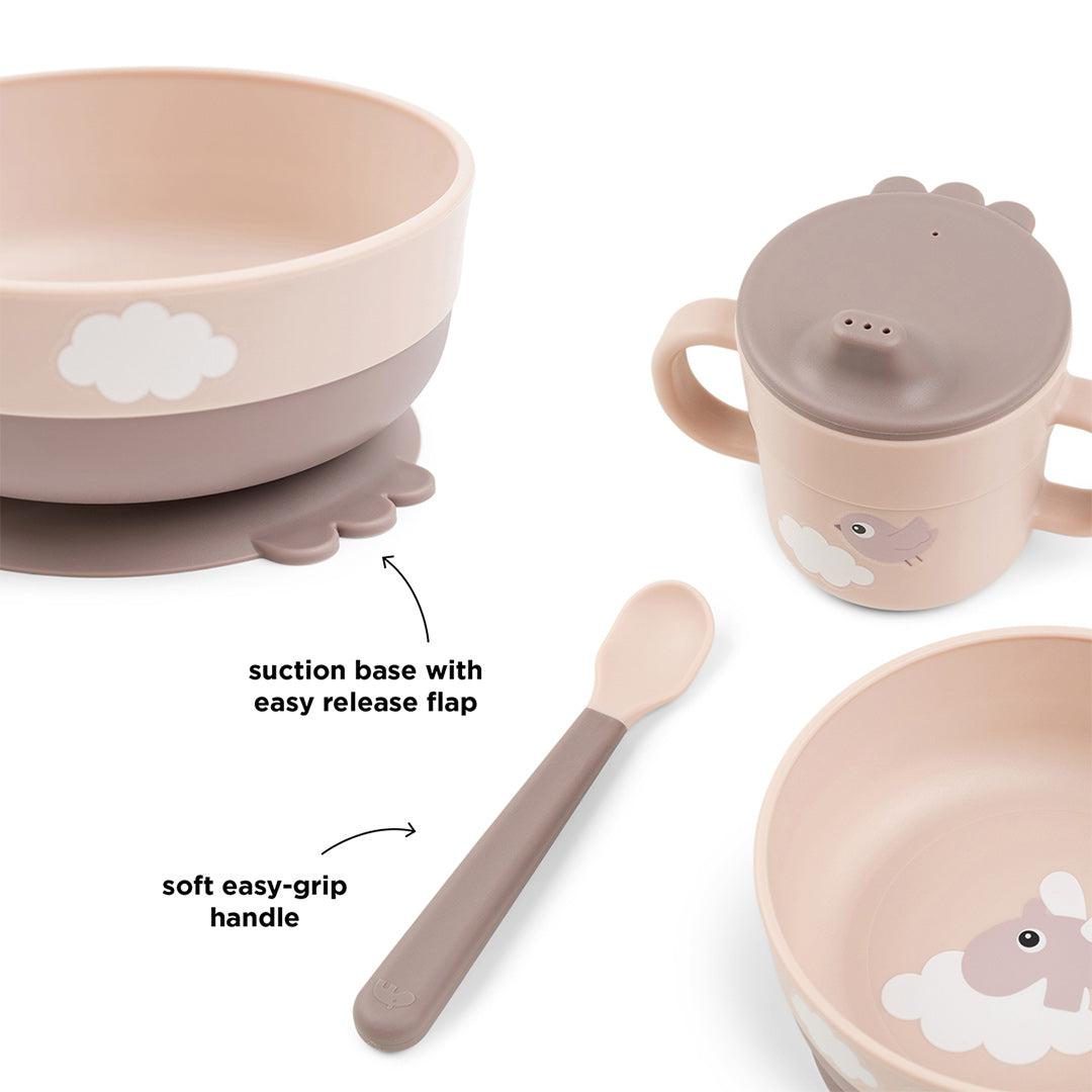  Done by Deer Foodie First Meal Set - Powder - Happy Clouds、mySite、merchandisen