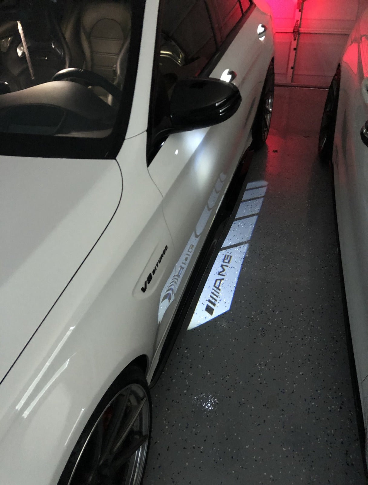 2x Mercedes-Benz Rectangle MIRROR LIGHT (PLUG&PLAY) 5 logos、mySite、nflplayoffbracketp