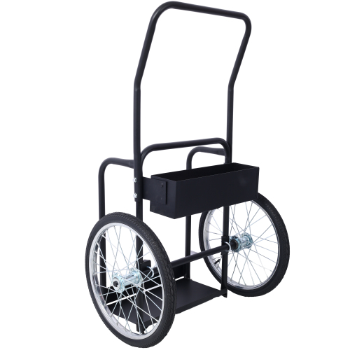 Large Dual Oxygen Tank Cart Dolly Double Cylinder Cart, 20" pneumatic Wheels Includes two fastening belts ,black、、eastwooduniform