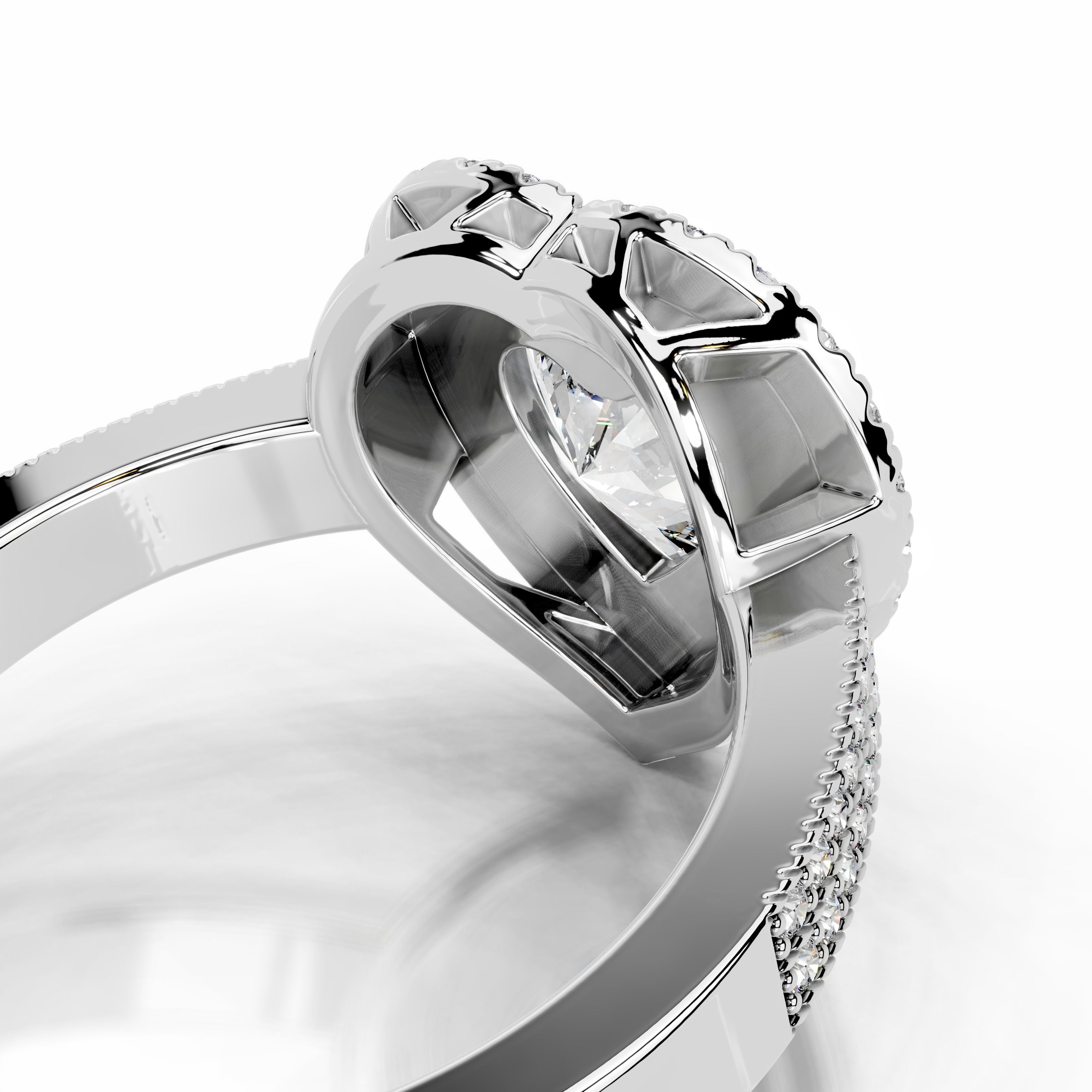 Orana Diamond Engagement Ring - 18K White Gold、mySite、hinf8tx79