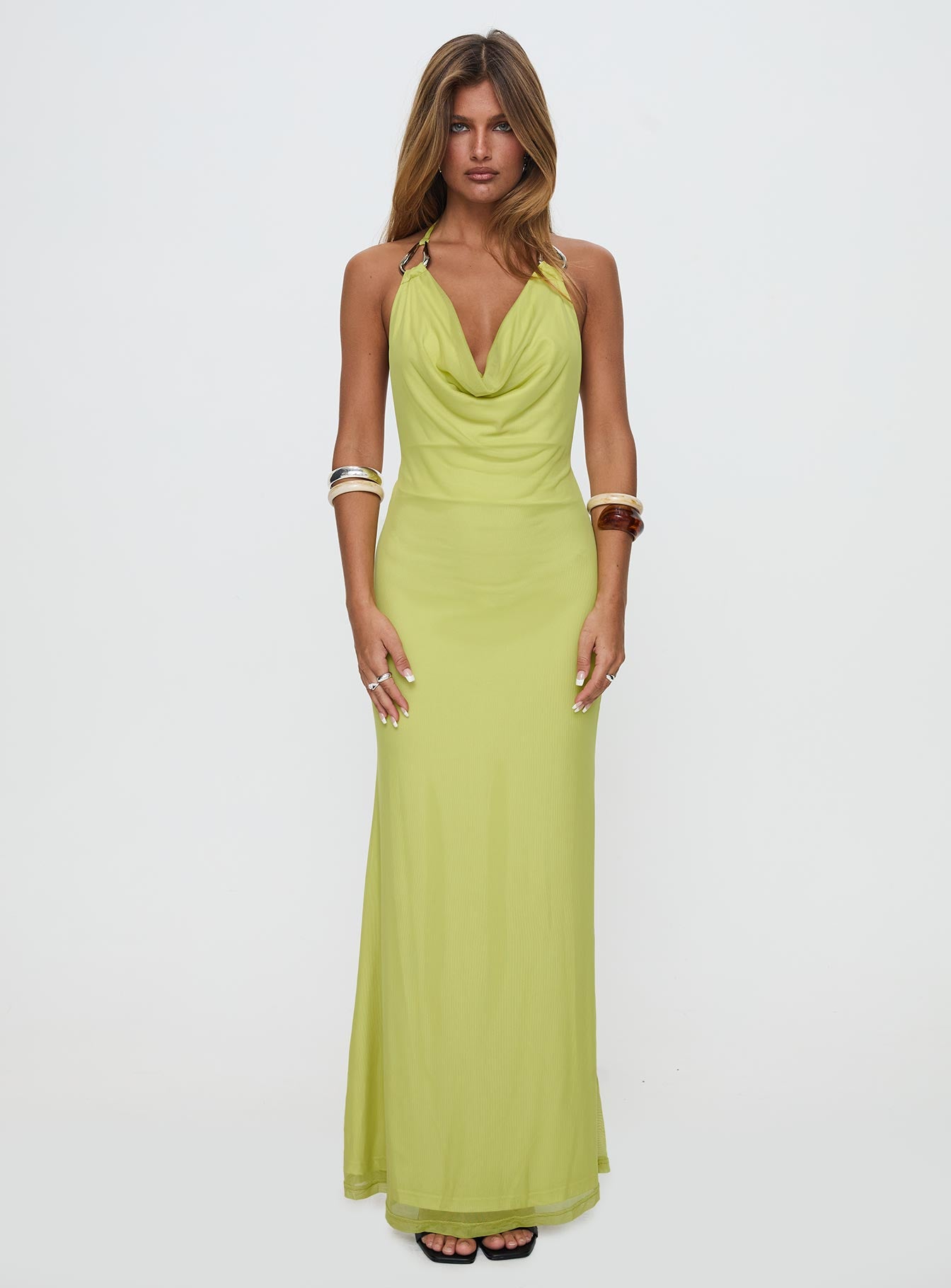 Rhaenyra Halter Maxi Dress Green、mySite、solidvoid