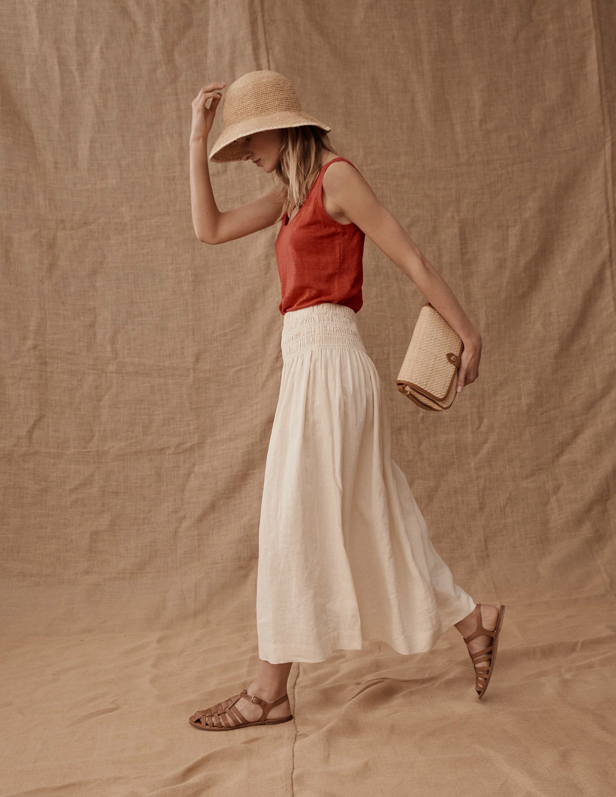  Raffia Bucket Hat-Natural、mySite、ashleygrahame