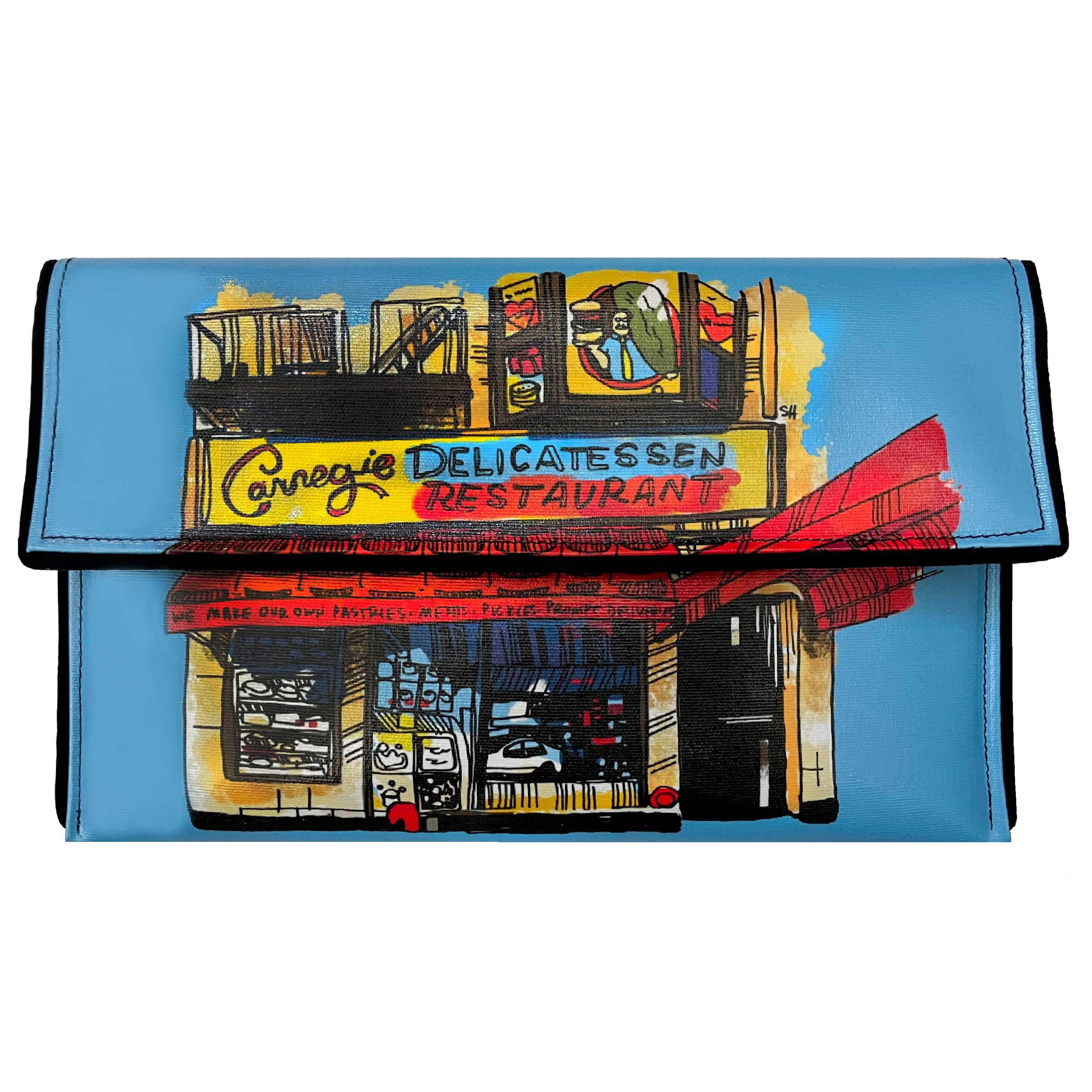 Carnegie Deli Clutch by Kent Stetson - Blue or Black、mySite、topwebapps