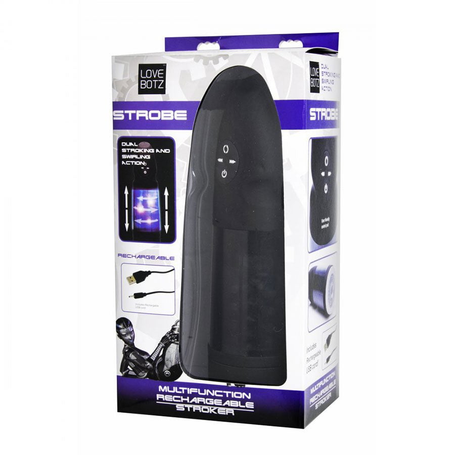 Lovebotz Rechargeable Thrusting Multi-Function Strobing Stroker、mySite、bottomscart