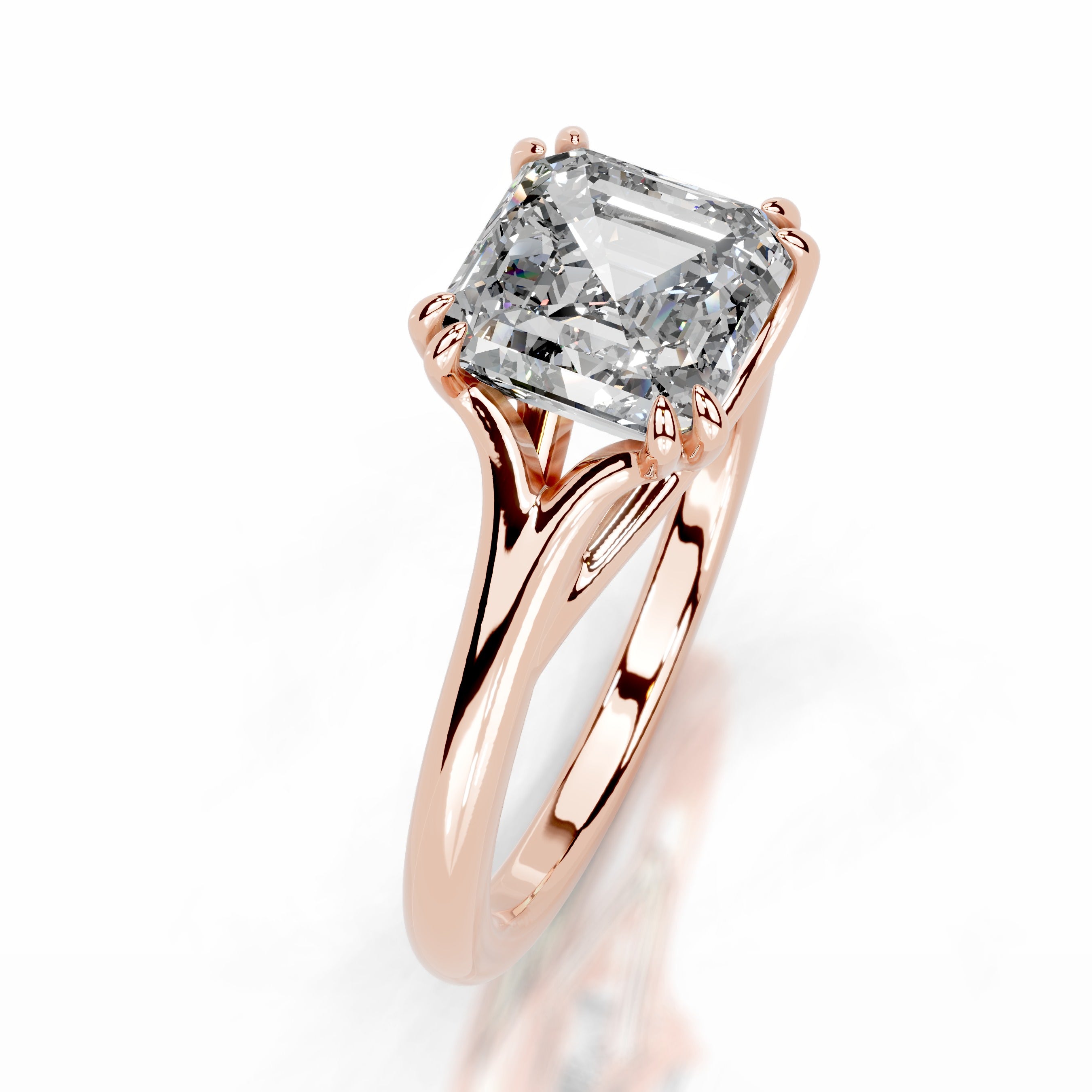 Ellie Lab Grown Diamond Ring - 14K Rose Gold、mySite、hinf8tx79