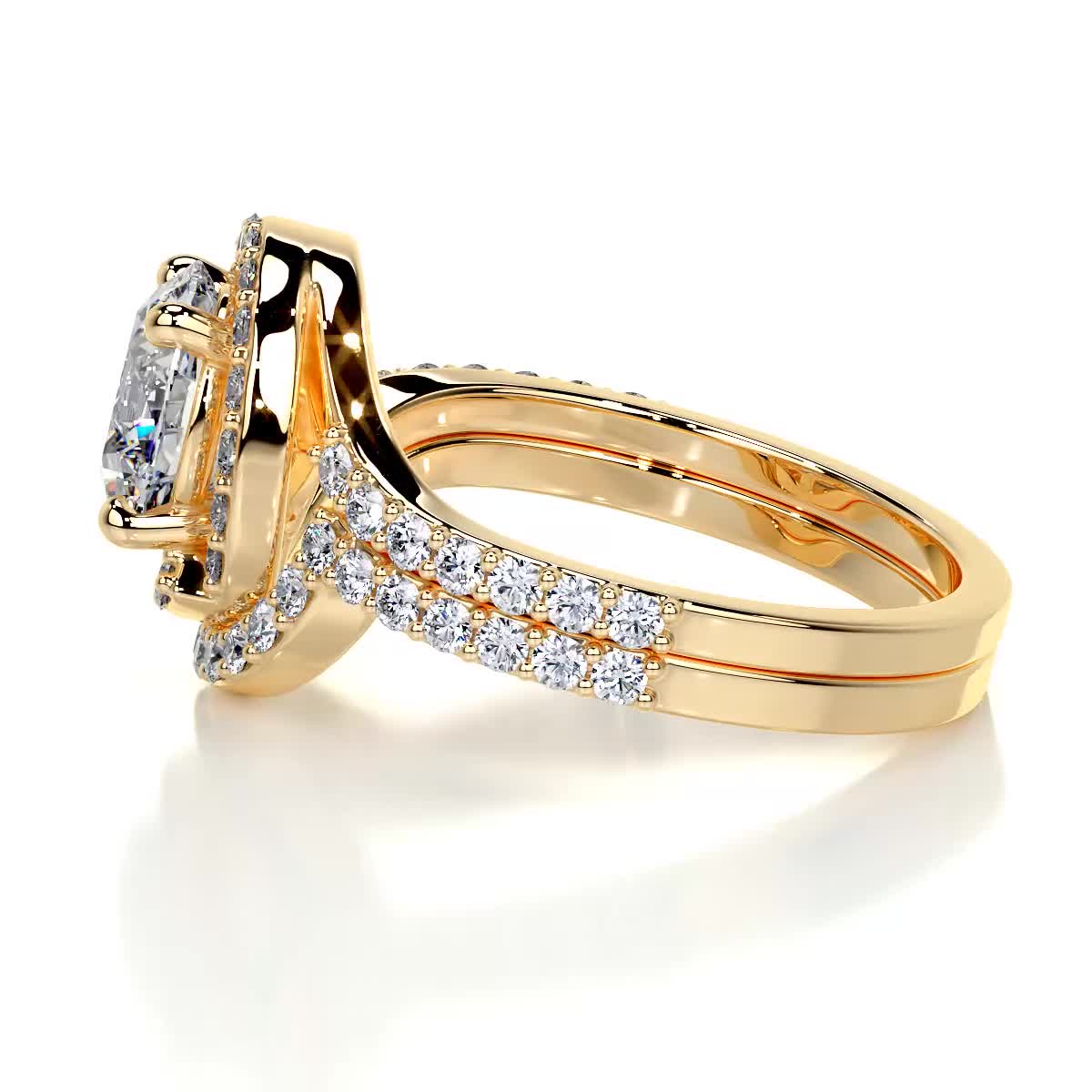 Stella Diamond Bridal Set -18K Yellow Gold、mySite、hinf8tx79