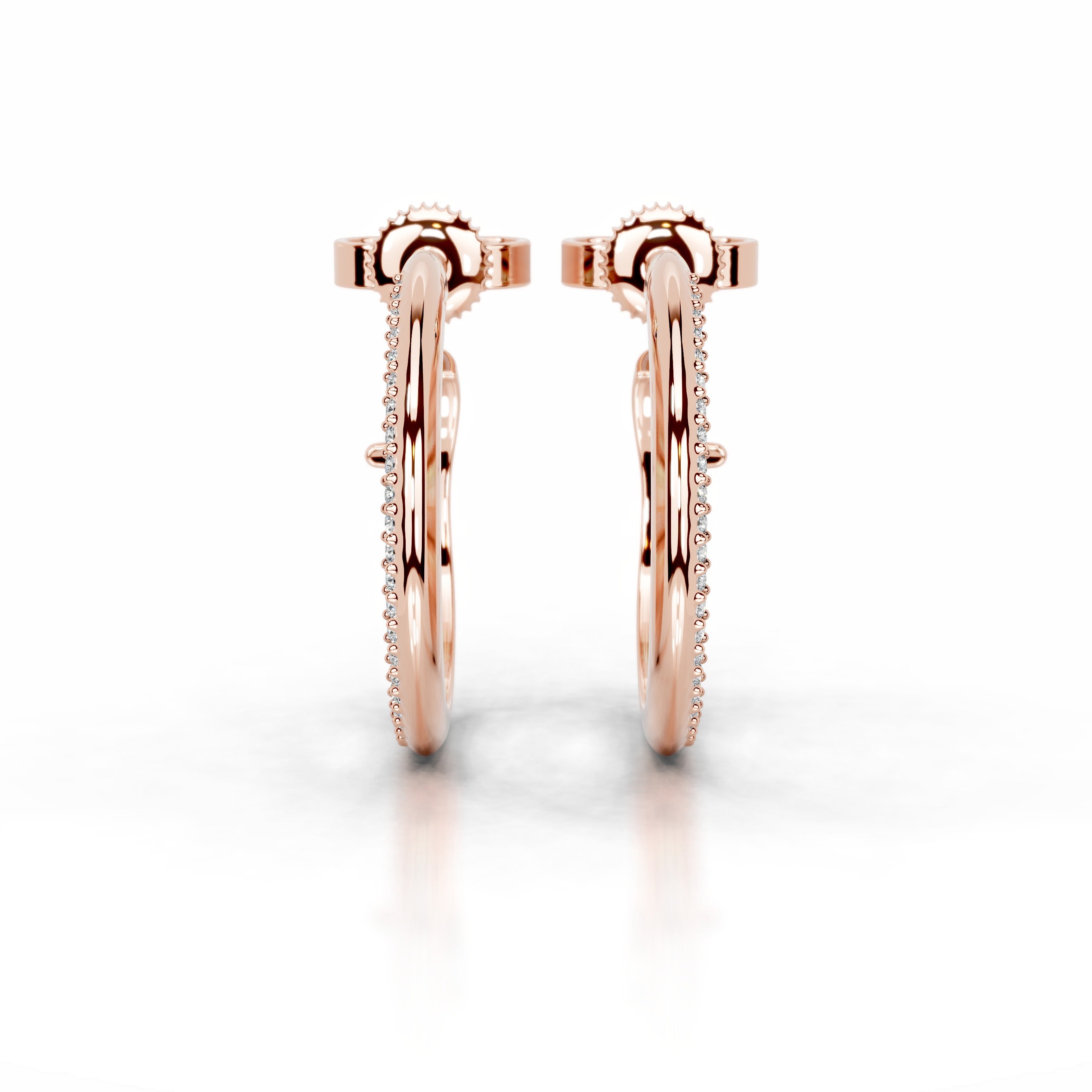 Eternal Love Lab Grown Diamond Earrings - 14K Rose Gold、mySite、hinf8tx79