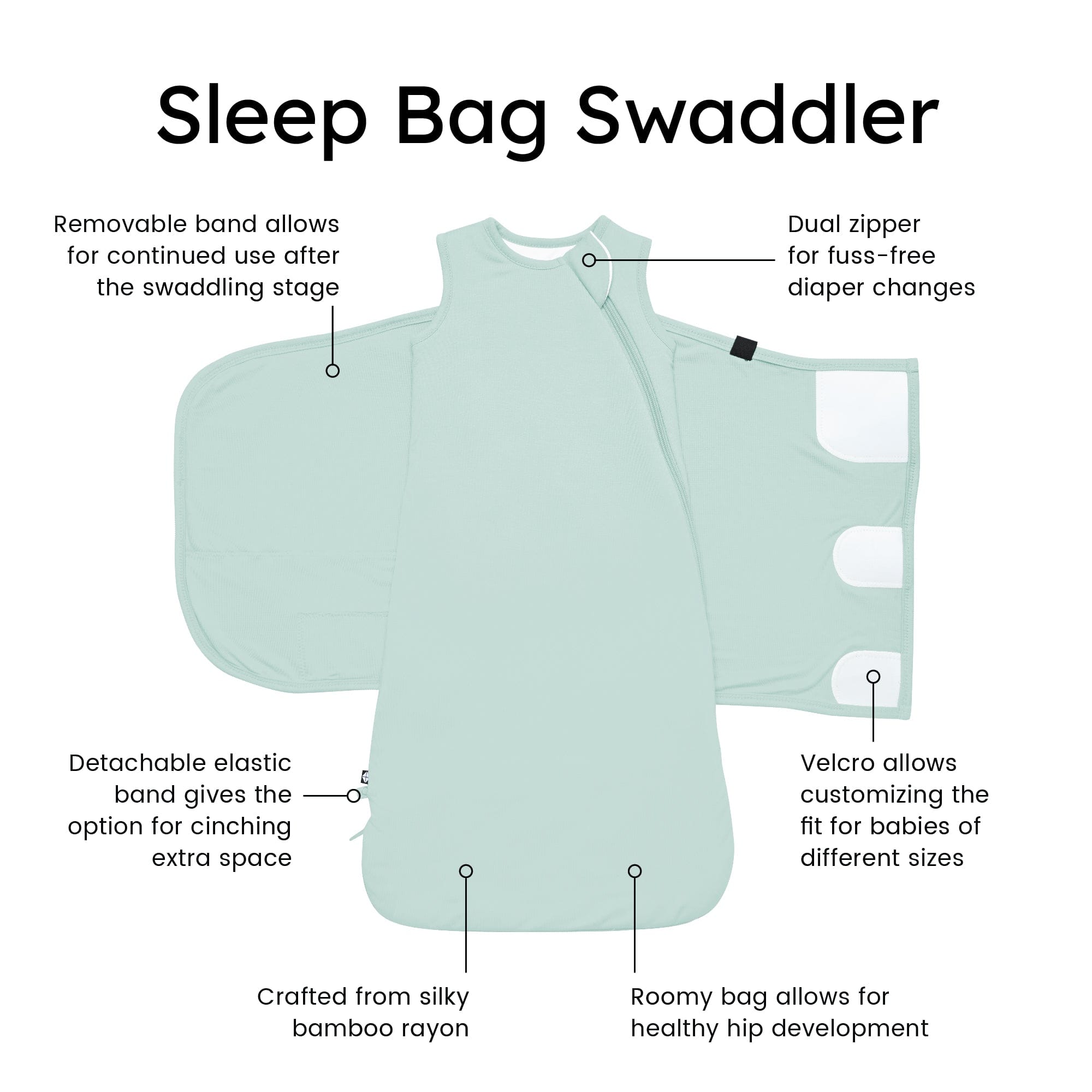  Sleep Bag Swaddler in Sage 1.0、mySite、layawaytickets