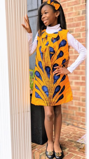 Anne Peacock African Print Dress for Girls-DPC3816G、mySite、solidvoid