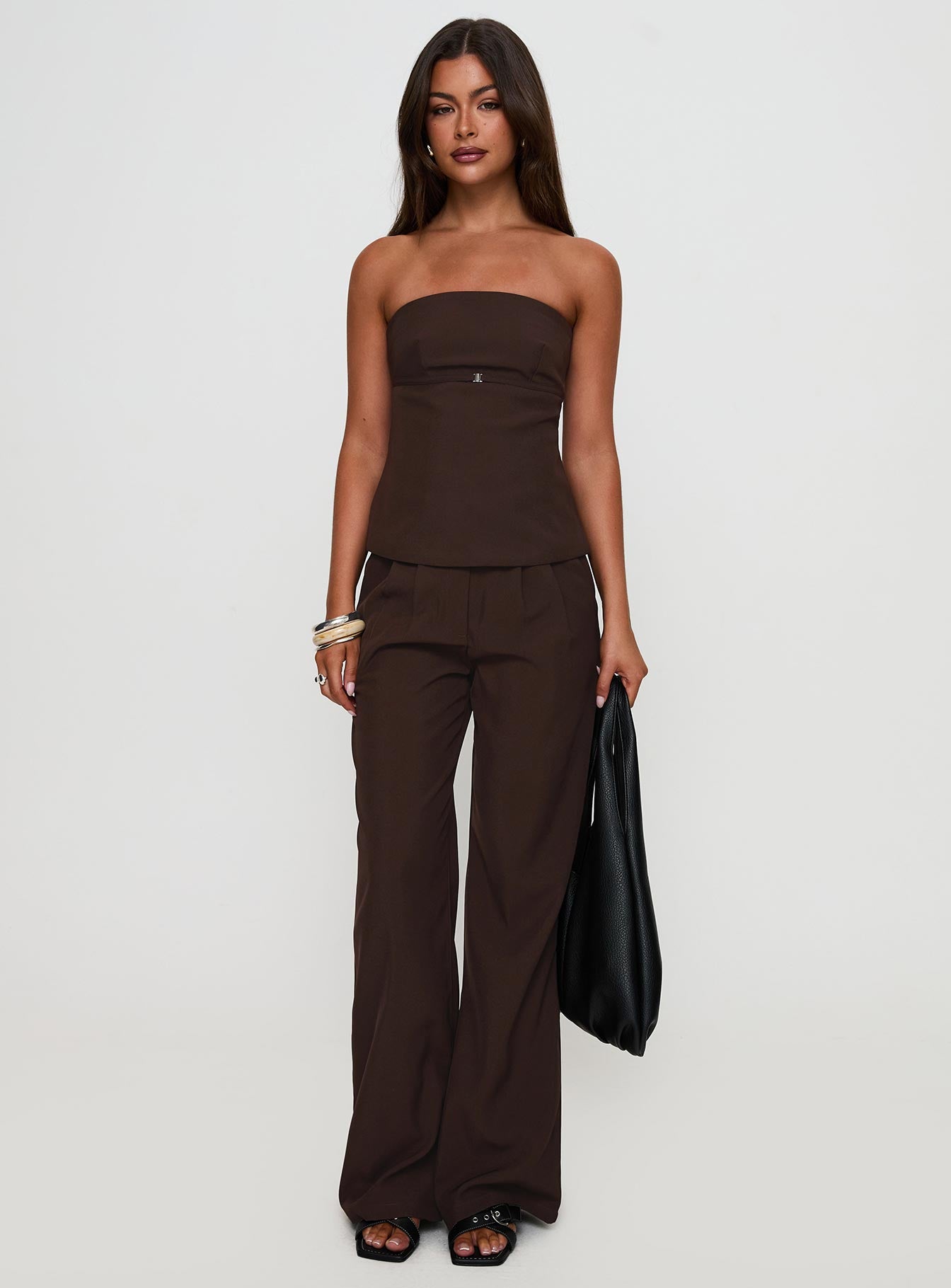 Irresistible Strapless Top Chocolate、mySite、solidvoid