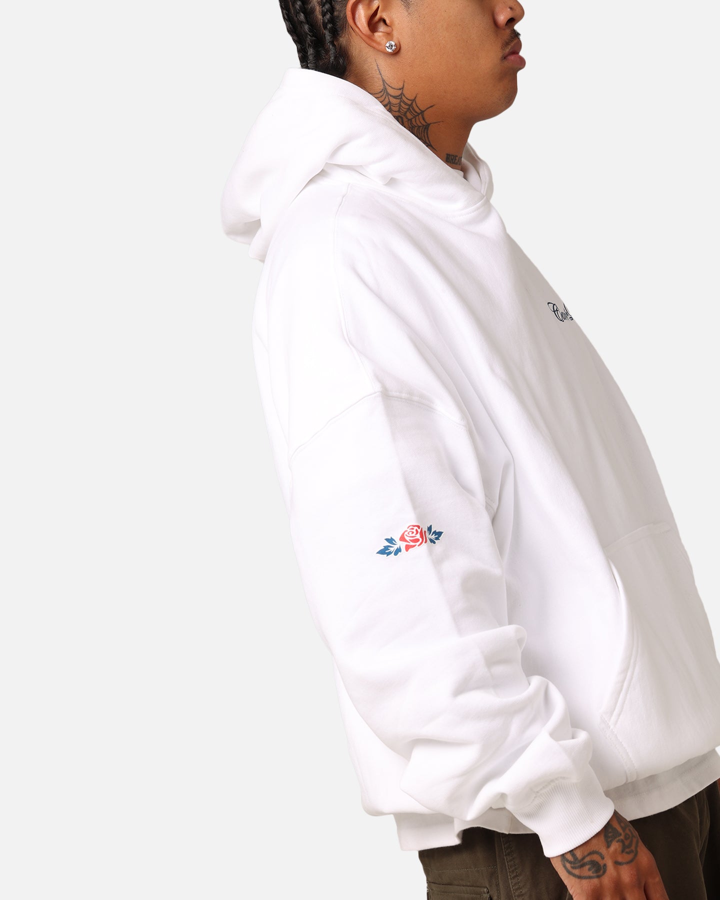 Carré Rosebud Oversized Hoodie White、mySite、zt4zffjzw