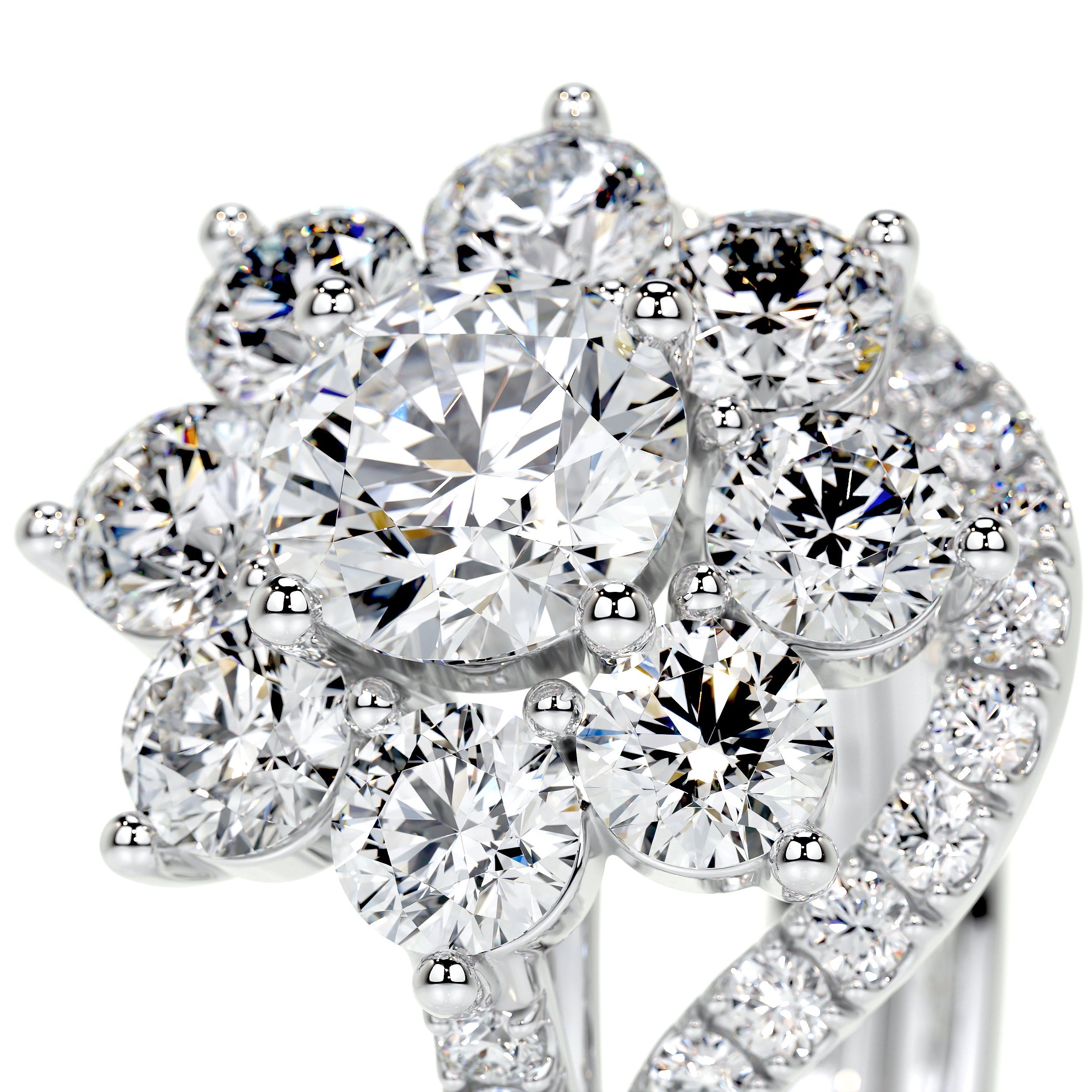 La Fleur Lab Grown Diamond Bridal Set -14K White Gold、mySite、hinf8tx79