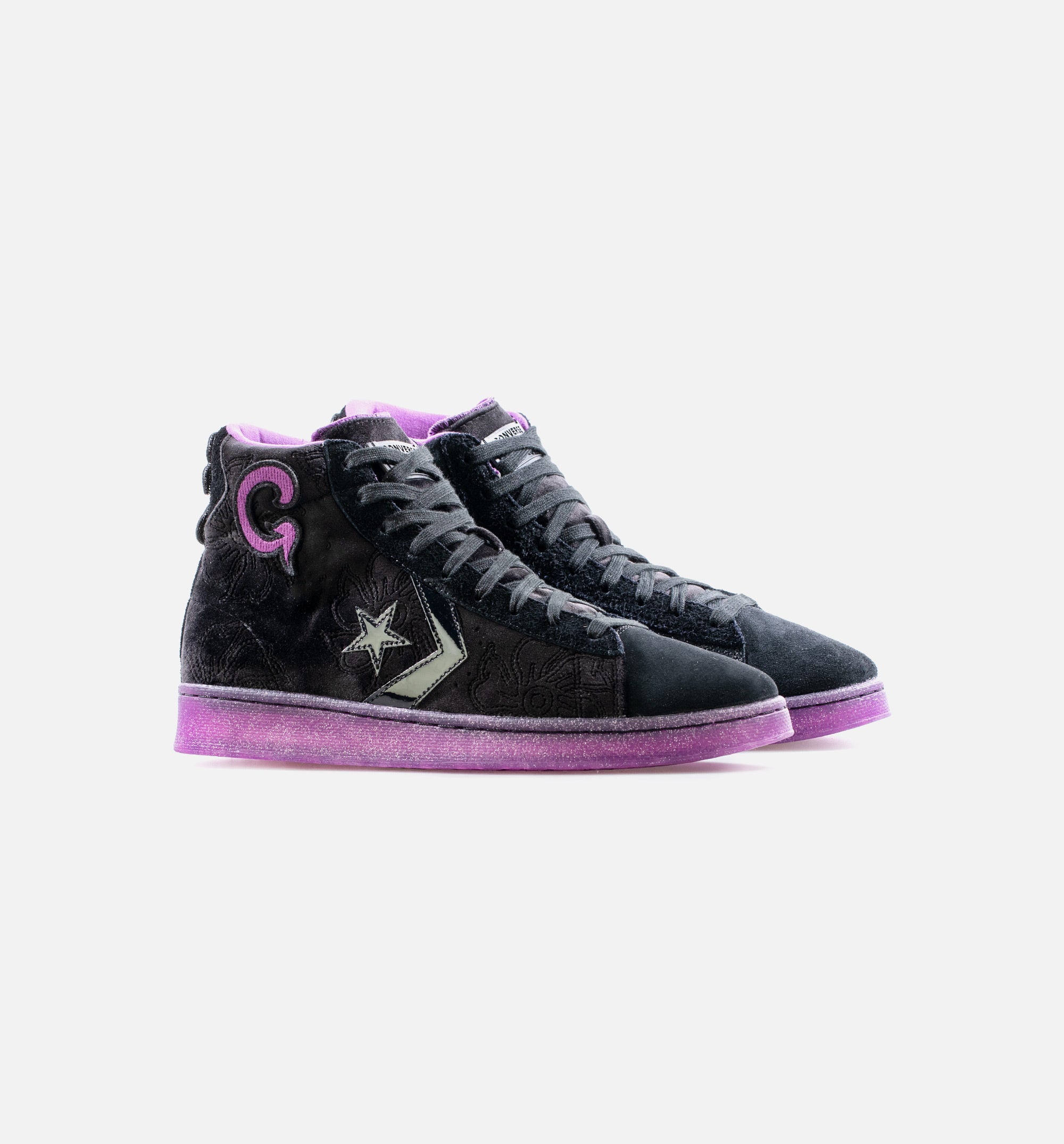 Joe Freshgoods X Pro Leather Hi Top Mens Lifestyle Shoe - Black/Purple、mySite、dreamappss