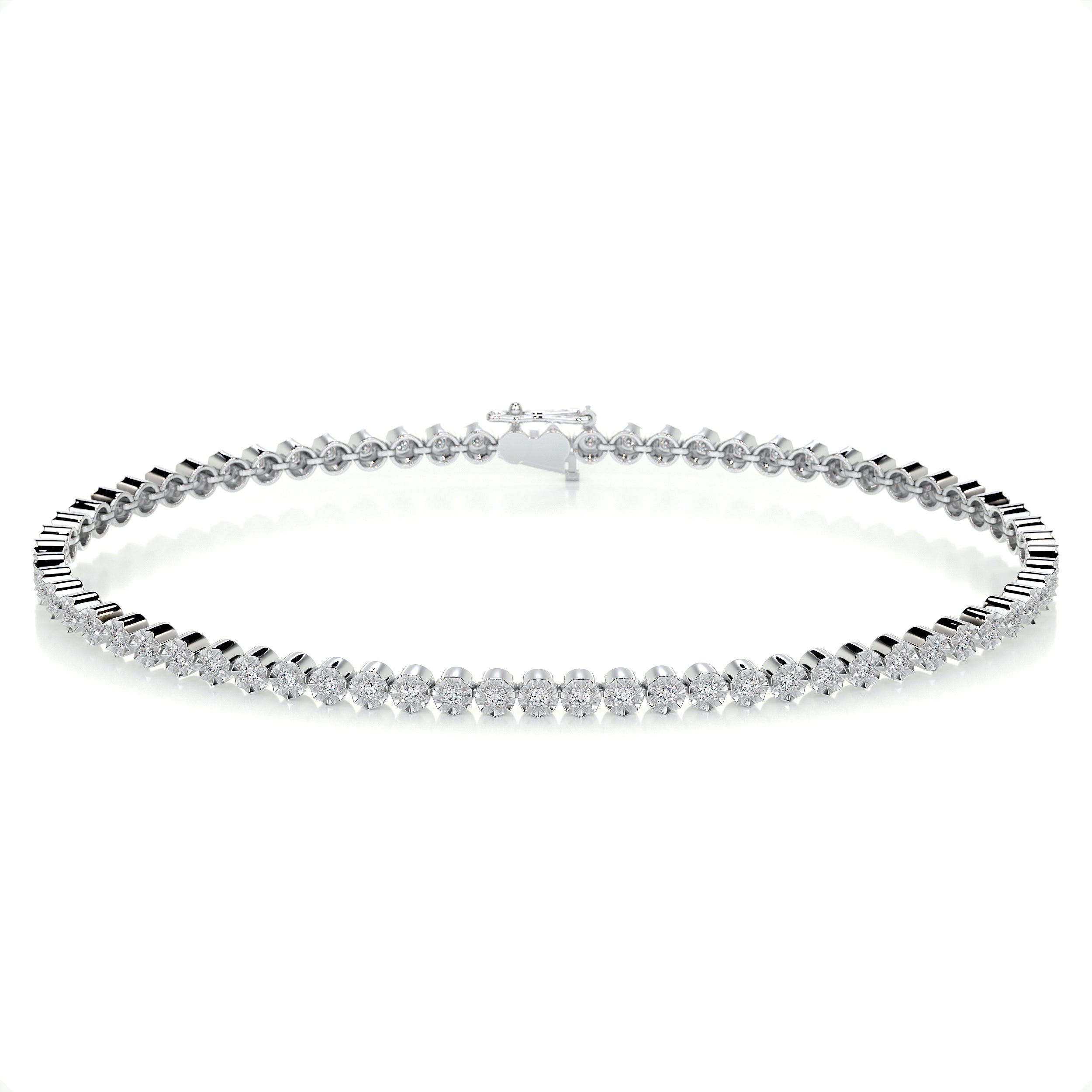 Ingrid Tennis Diamond Bracelet (0.75 Carat) -18K White Gold、mySite、hinf8tx79