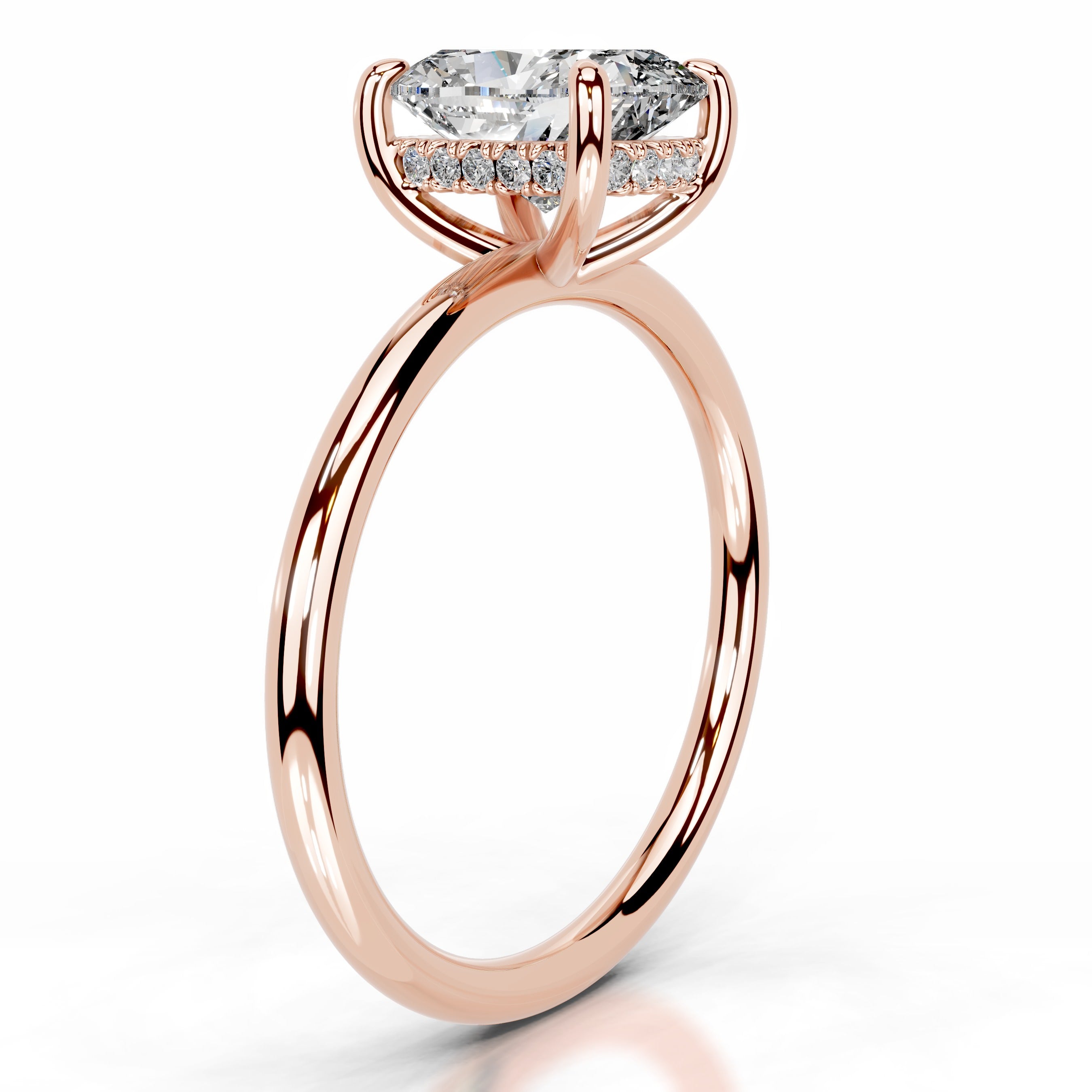 Willow Lab Grown Diamond Ring - 14K Rose Gold、mySite、hinf8tx79