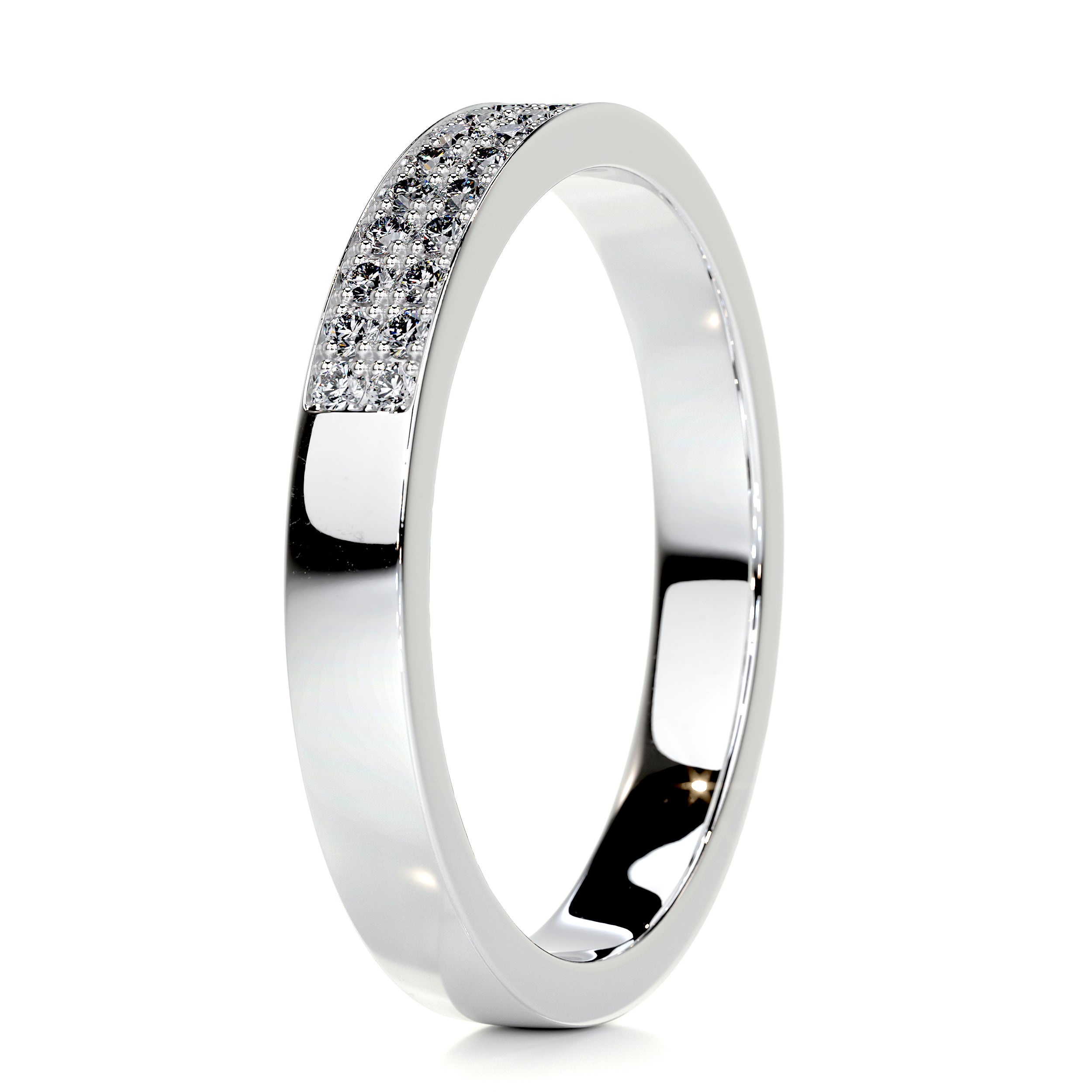 June Diamond Wedding Ring (0.2 Carat) - 18K White Gold、mySite、hinf8tx79