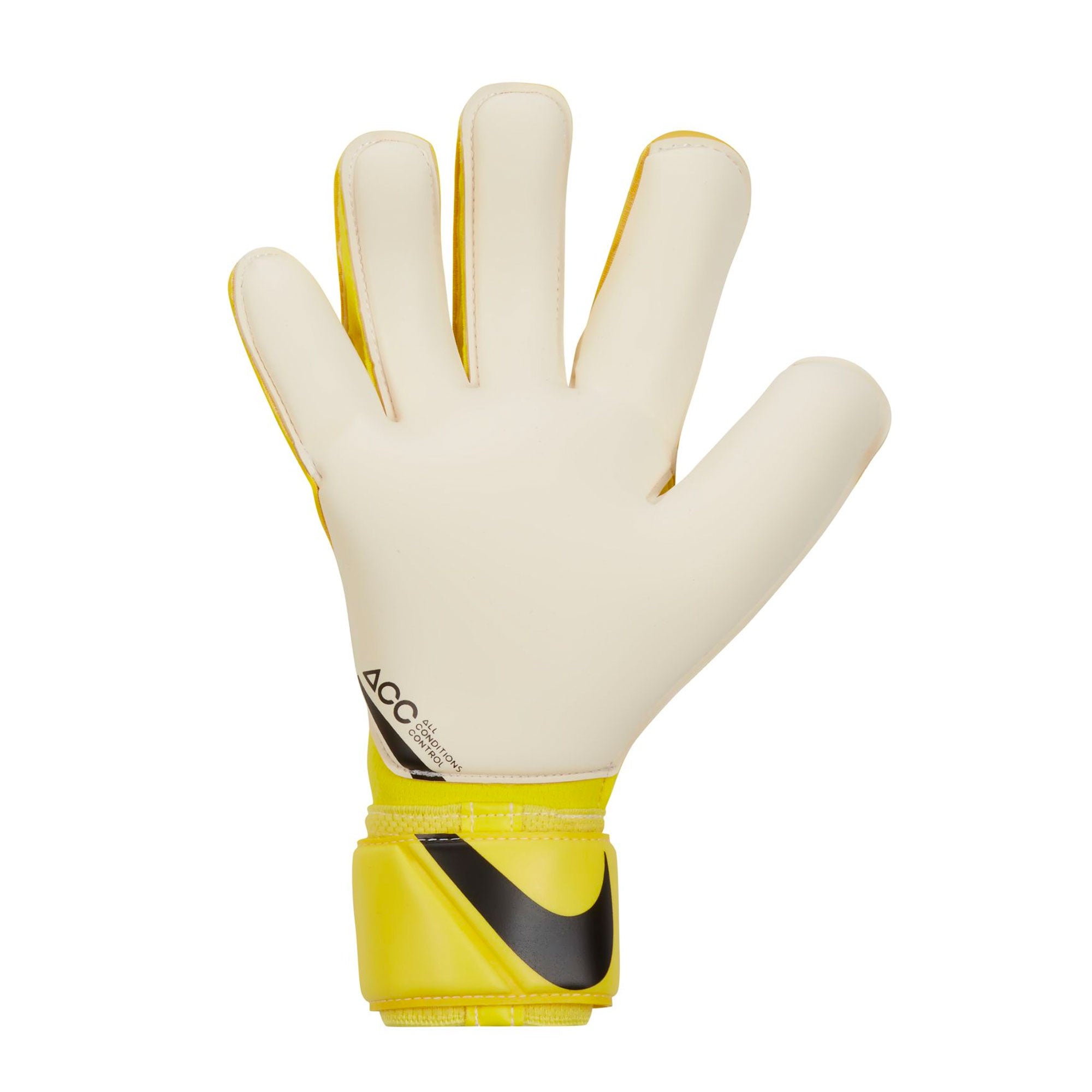 Nike Men's Vapor Grip 3 Goalkeeper Gloves Yellow Strike/Black、mySite、noshort