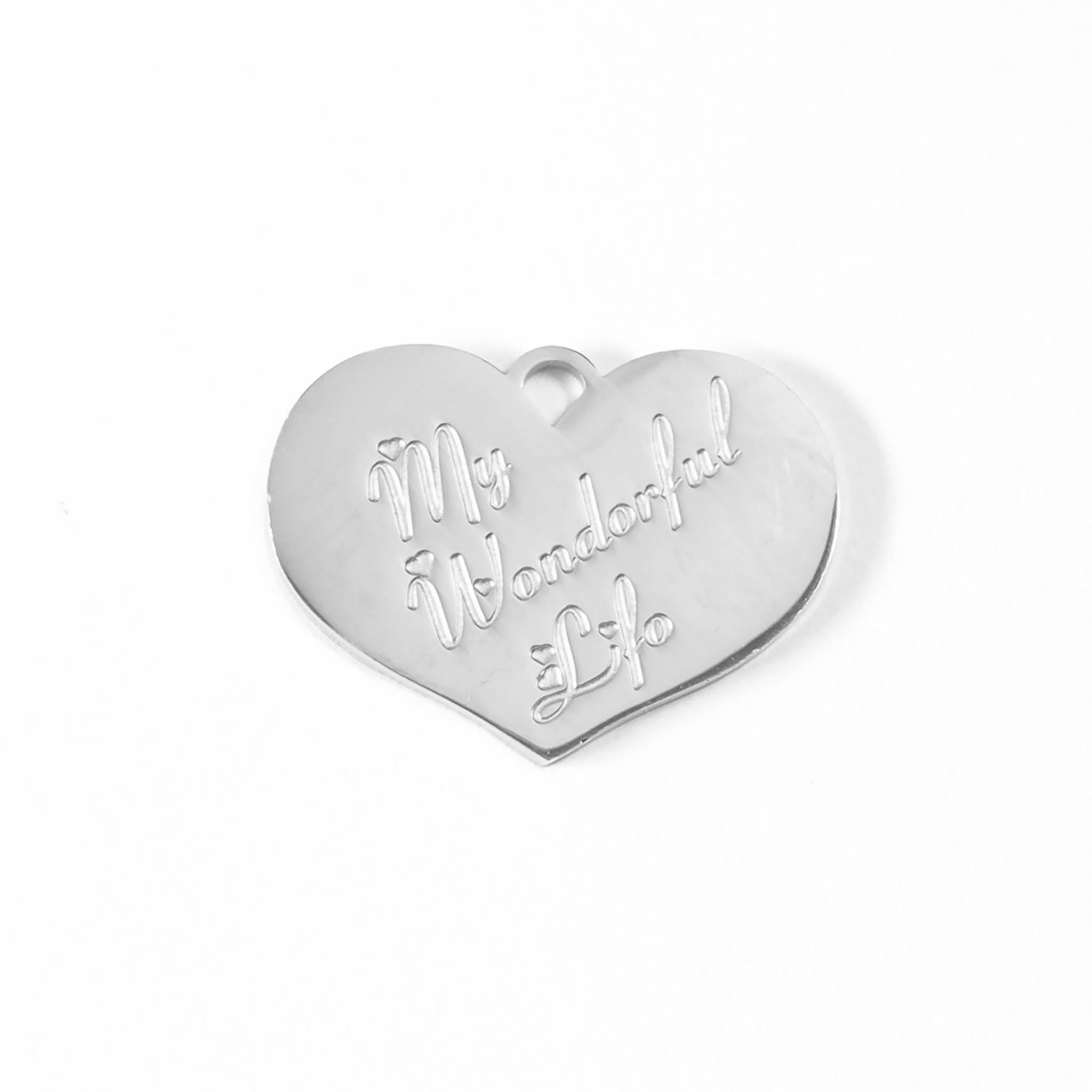 18K Gold PVD Stainless Steel My Wonderful Life Charm / PDL0074、mySite、dreamappss