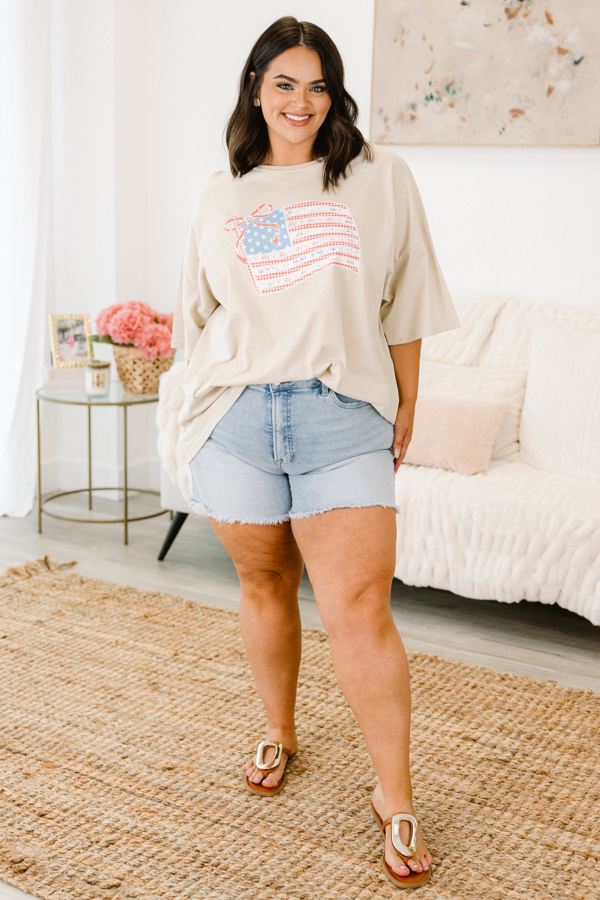  USA Chic Boyfriend Tee, Dust、mySite、justintrudeaud