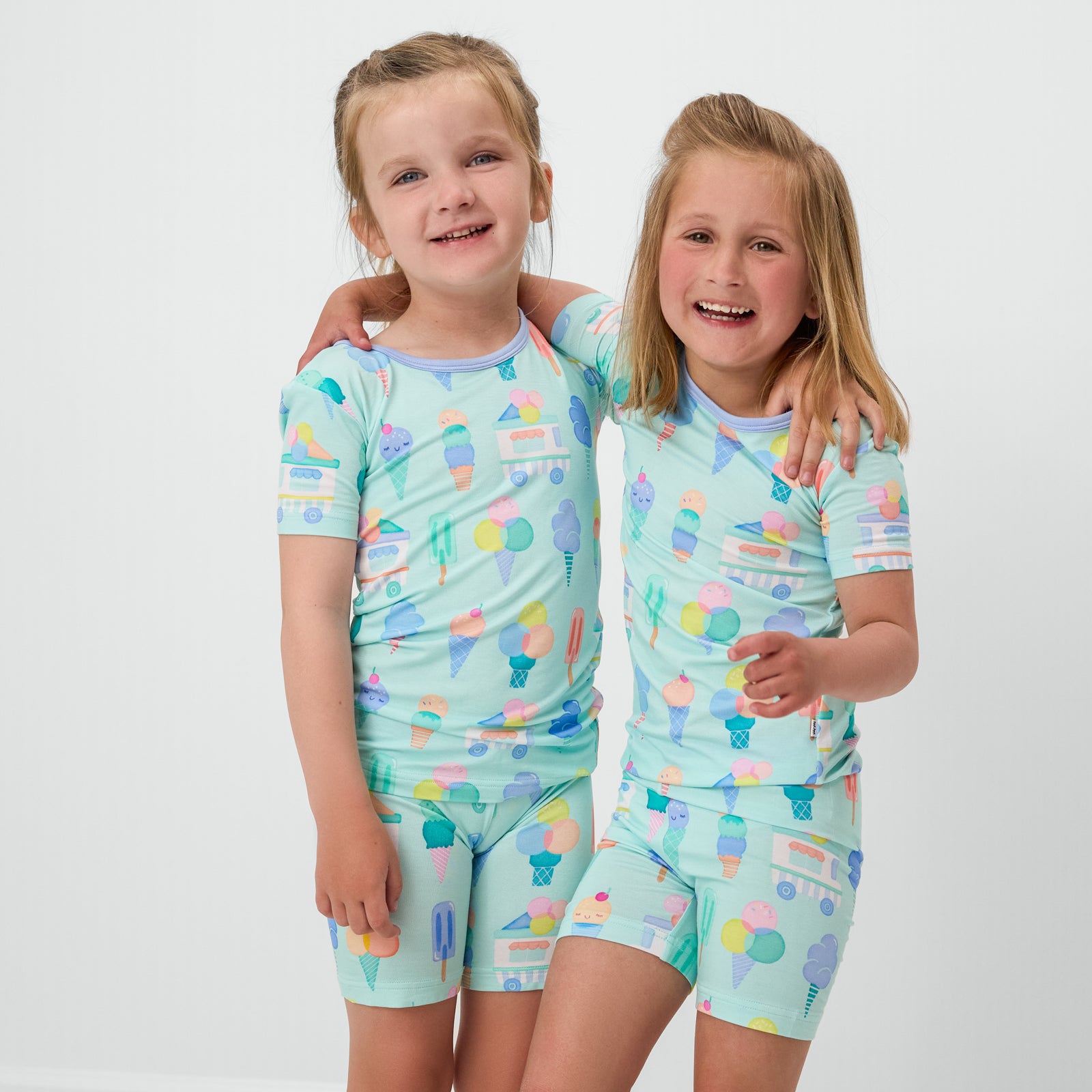 Sweet Scoops Two-Piece Short Sleeve & Shorts Pajama Set、mySite、g9winljtr