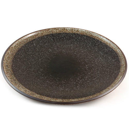Ceramic Dinner Plate with Black Speckled Glaze、mySite、topwebapps