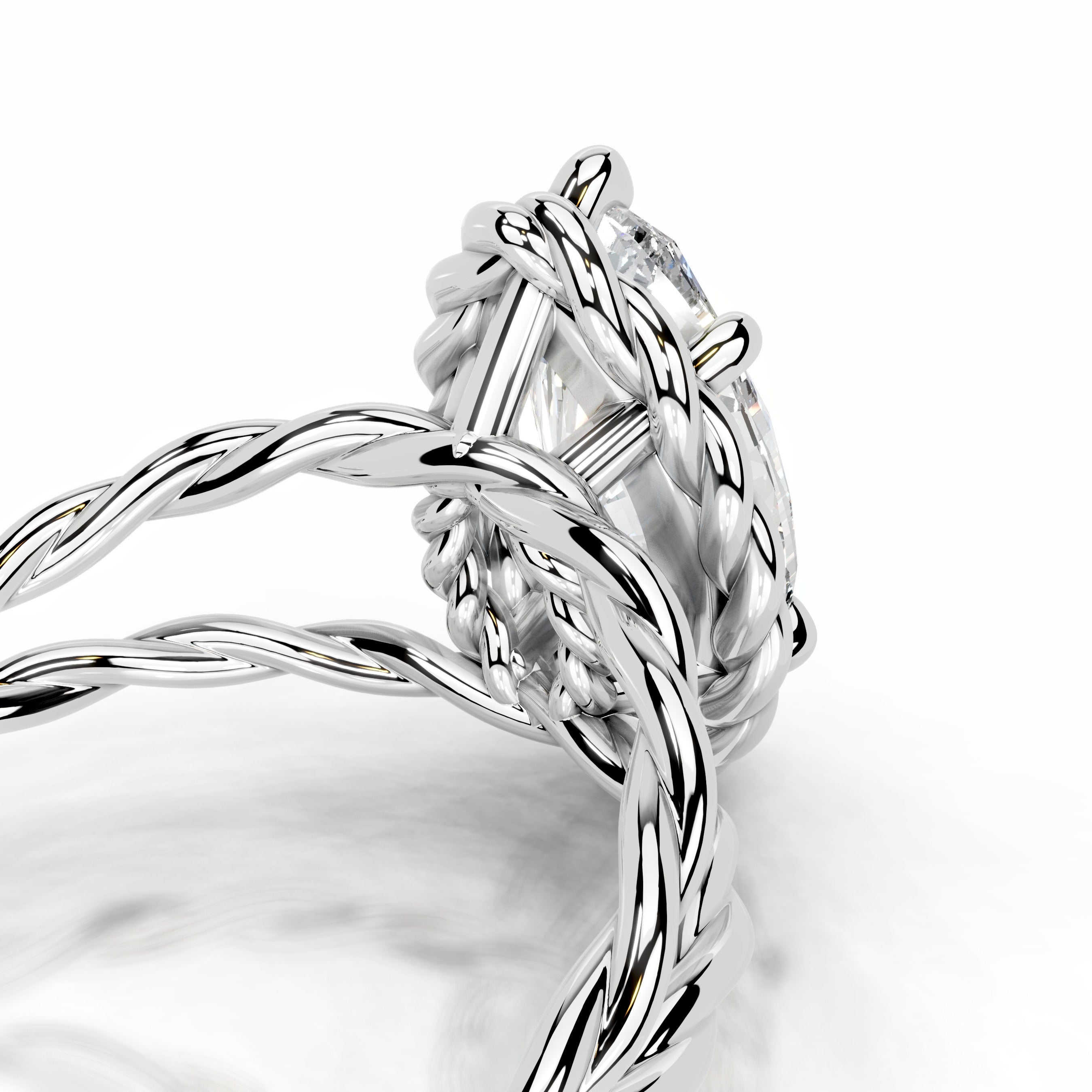 Yul Diamond Engagement Ring - 18K White Gold、mySite、hinf8tx79