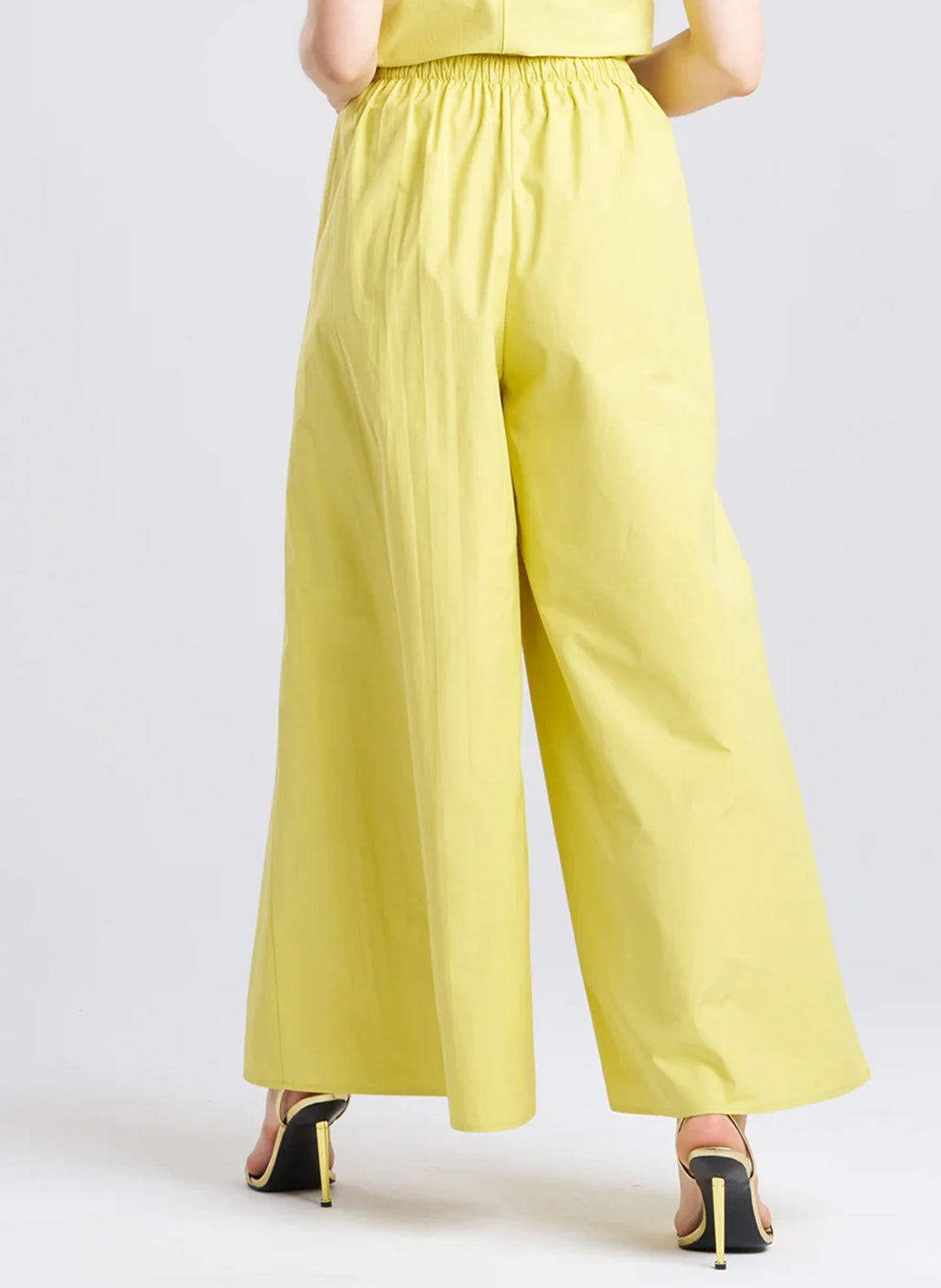  Tech Cotton Taffeta Lemon Palazzo Pants、mySite、justintrudeaud