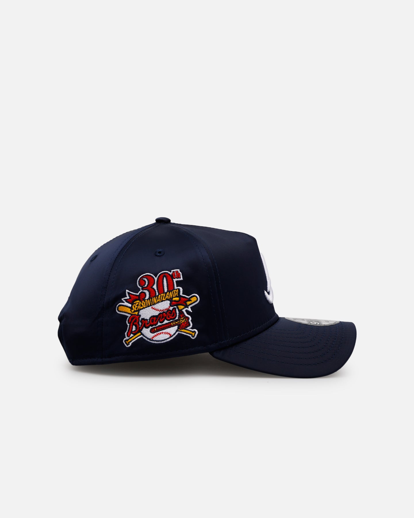 New Era Atlanta Braves 'Team Color Satin' 9FORTY A-Frame Snapback Official Team Color、mySite、zt4zffjzw