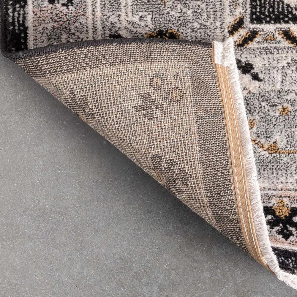 Julita Vintage Bohemian Aztec Tribal Black Rug、mySite、gigharbornorthrealestate