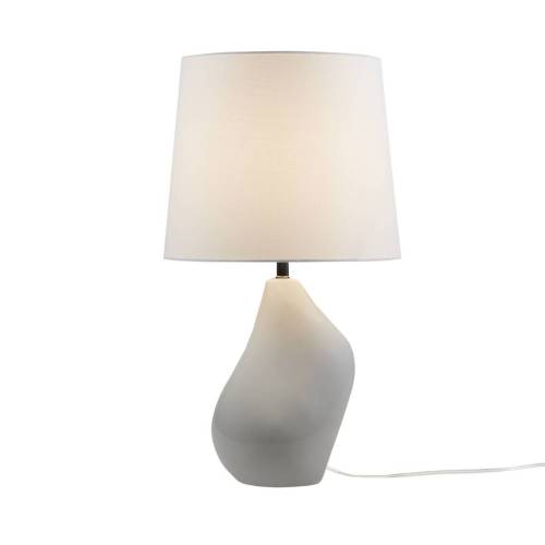Asymmetrical Ceramic Table Lamp Grey See below、、eastwooduniform