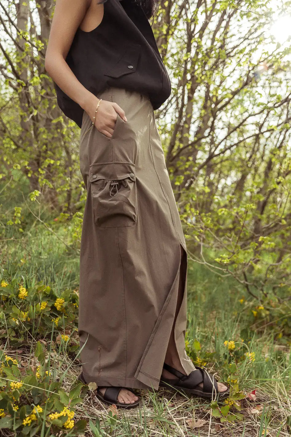  Ellie Cargo Skirt in Olive - FINAL SALE、mySite、merchandisen