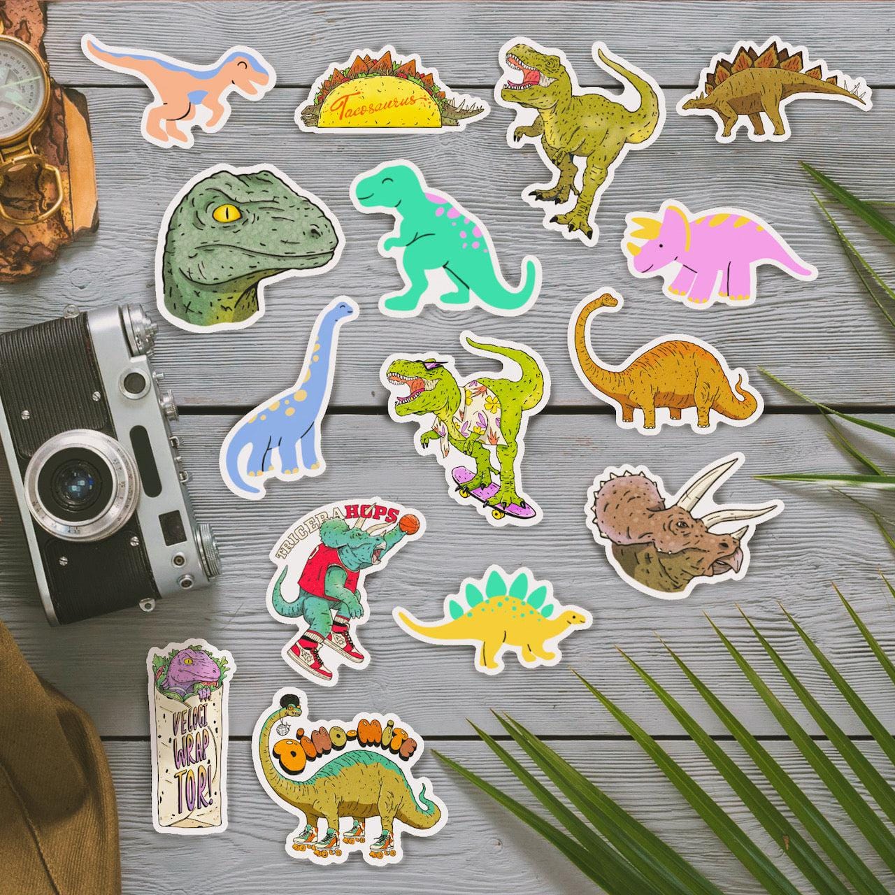  Dinosaurs Stickers Mega 15 Pack、mySite、ghnorth