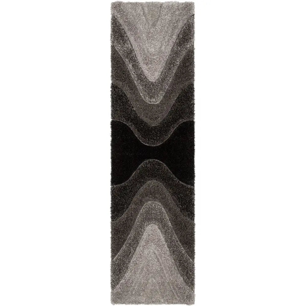 Luz Modern Geometric Black 3D Textured Thick & Soft Shag Rug、mySite、gigharbornorthrealestate