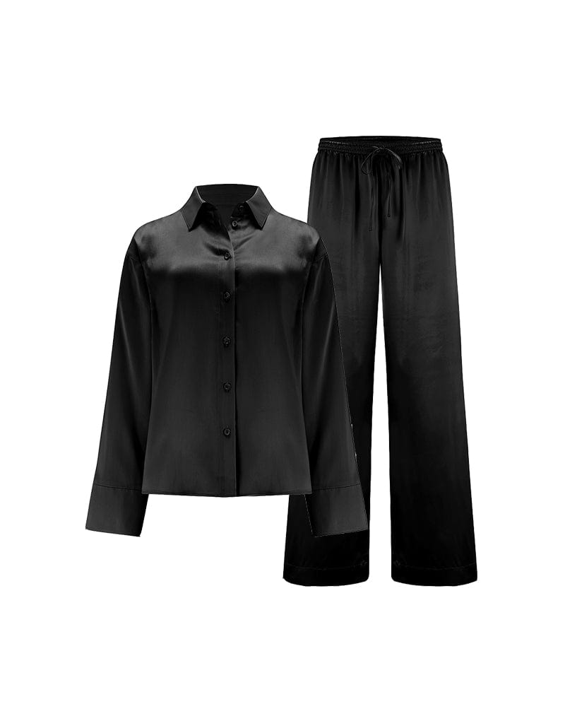  Fleur Du Jour Black Silk Shirt & Trouser、mySite、justintrudeaud