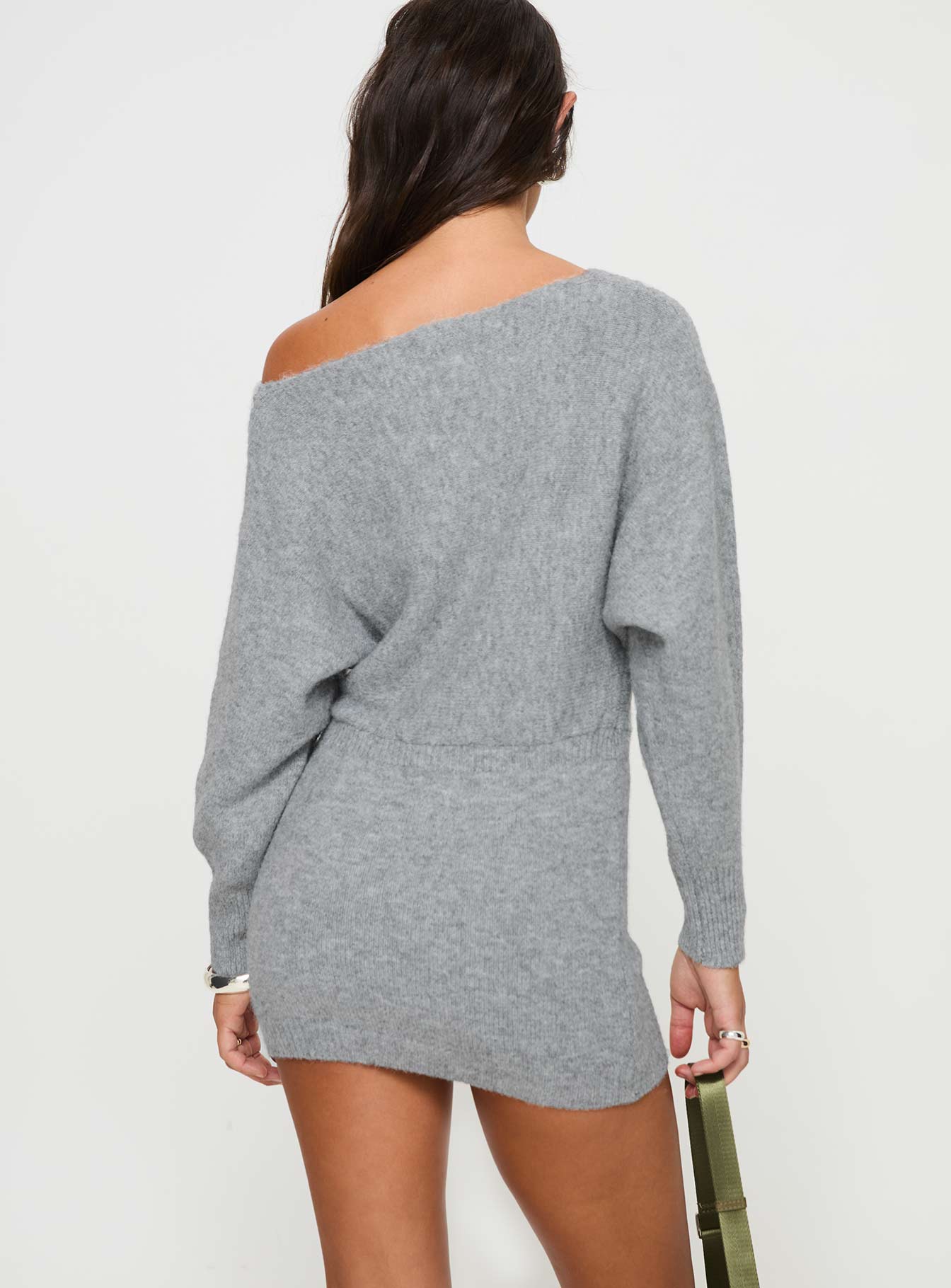 Peregrine Cold Shoulder Mini Dress Grey、mySite、solidvoid