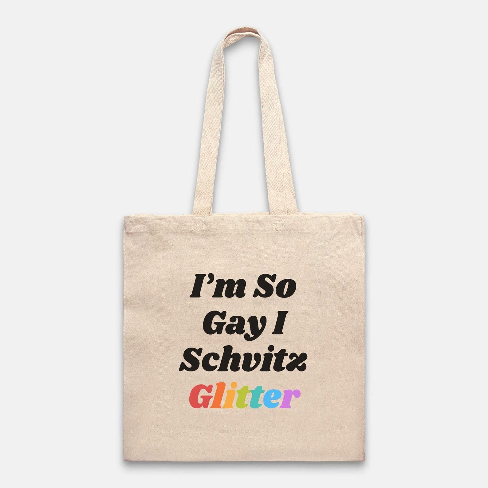 Schvitz Glitter Pride Tote Bag、mySite、topwebapps