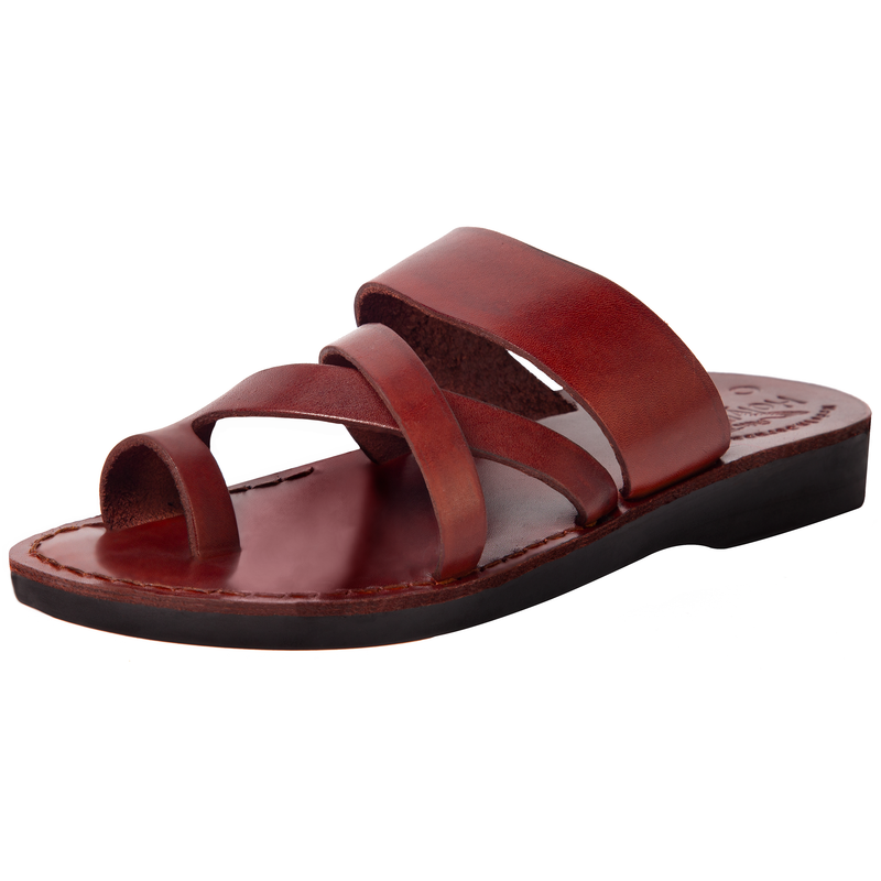 Holy Land Market Men/Women Biblical Jesus Leather Sandals/Slides From Jerusalem (Shepherd's Field II)、mySite、topwebapps