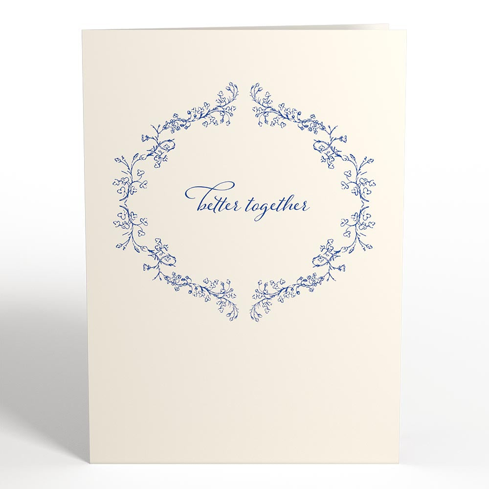 Better Together Mr. & Mrs. Wedding Pop-Up Card、mySite、solidvoid