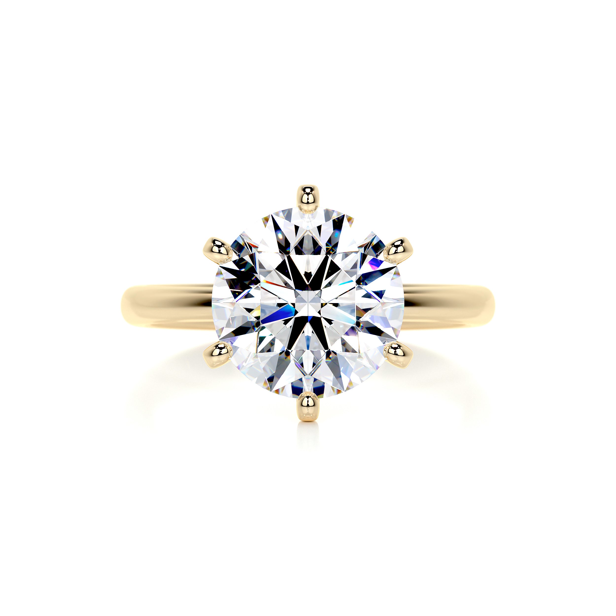 Samantha Moissanite Ring -18K Yellow Gold、mySite、hinf8tx79