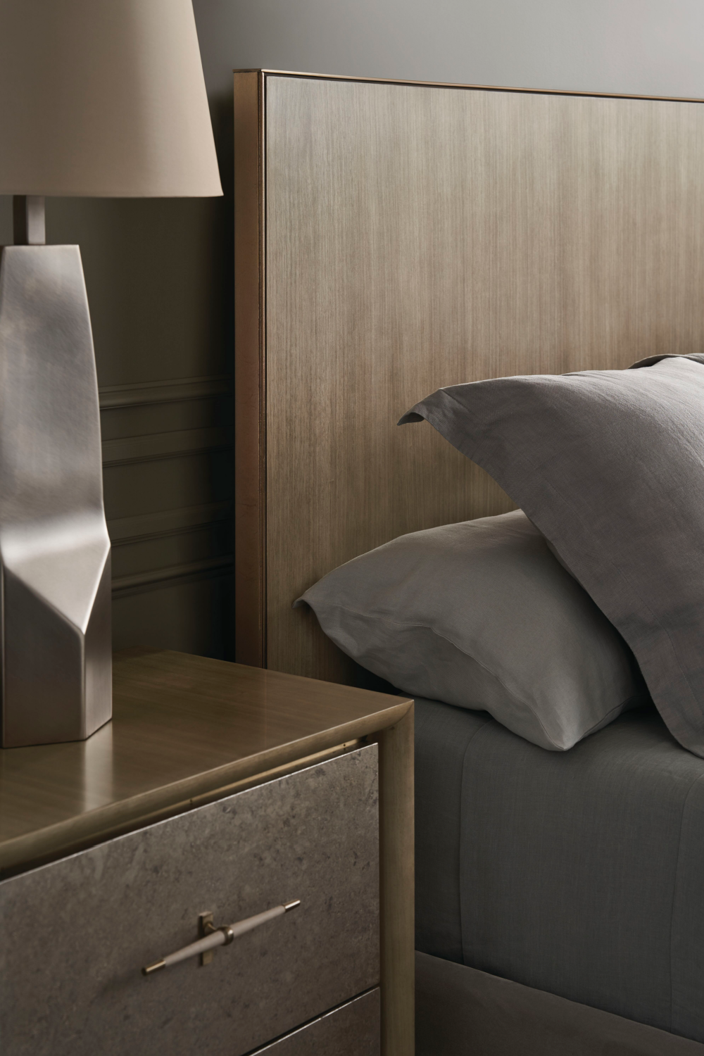 Beige 2-Drawer Nightstand | Caracole Hang Up、mySite、neckold