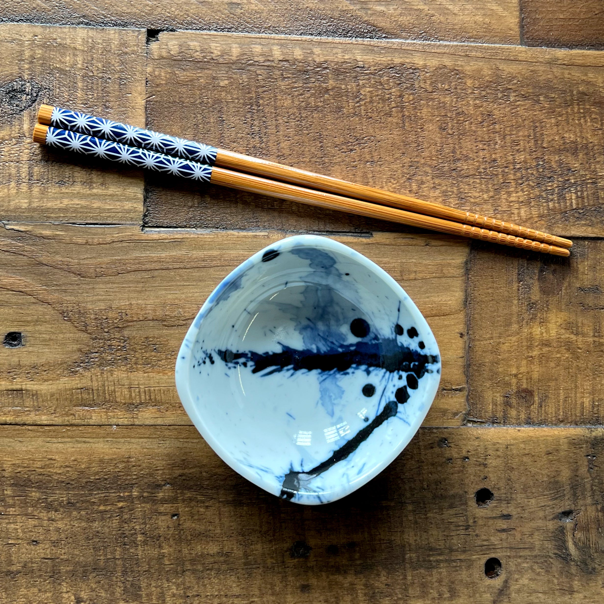 Chopsticks Set Bamboo Waka Blue/White、mySite、topwebapps