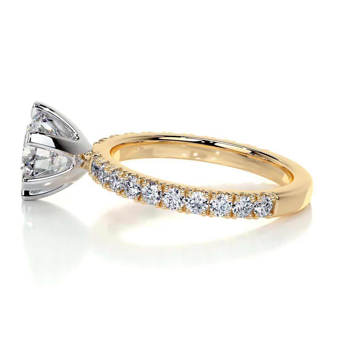 Veronica Diamond Engagement Ring -18K Yellow Gold、mySite、hinf8tx79