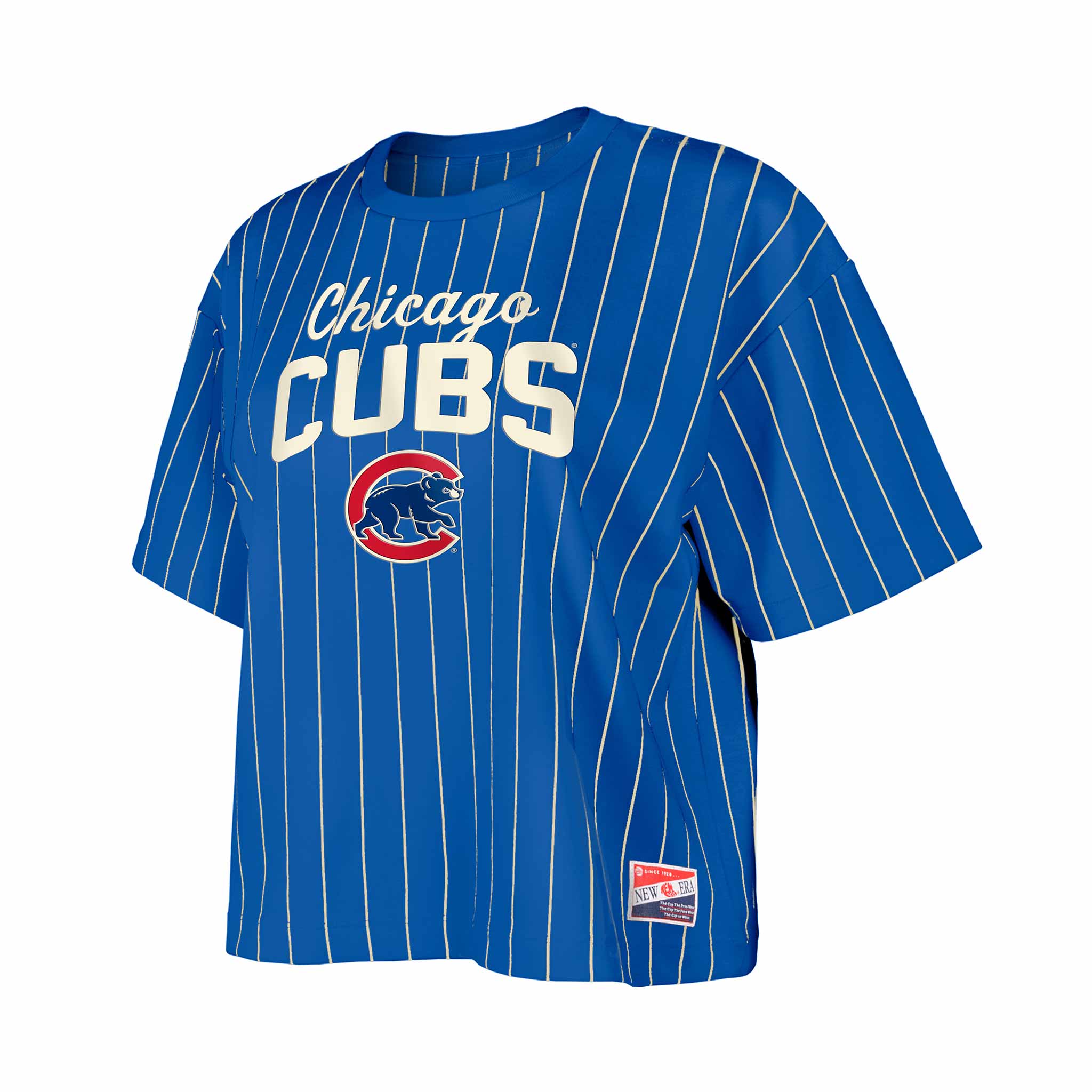 Chicago Cubs Women's New Era Pinstripe T Shirt、mySite、vikingsvslions