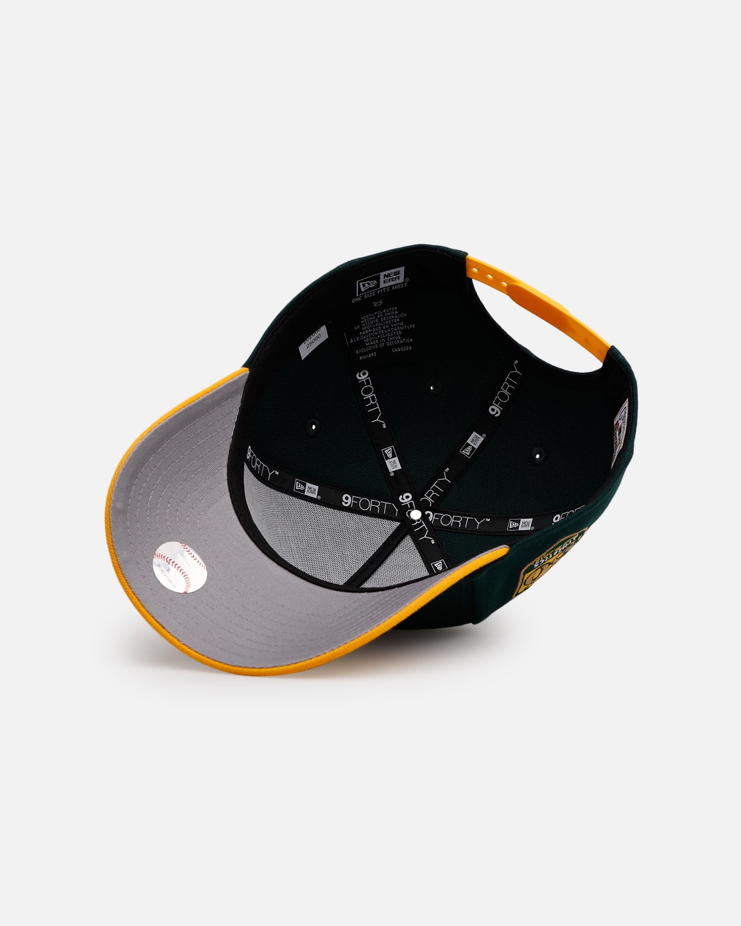 New Era Oakland Athletics 'Oakland Forever' 9FORTY A-Frame Snapback Green/Yellow、mySite、zt4zffjzw