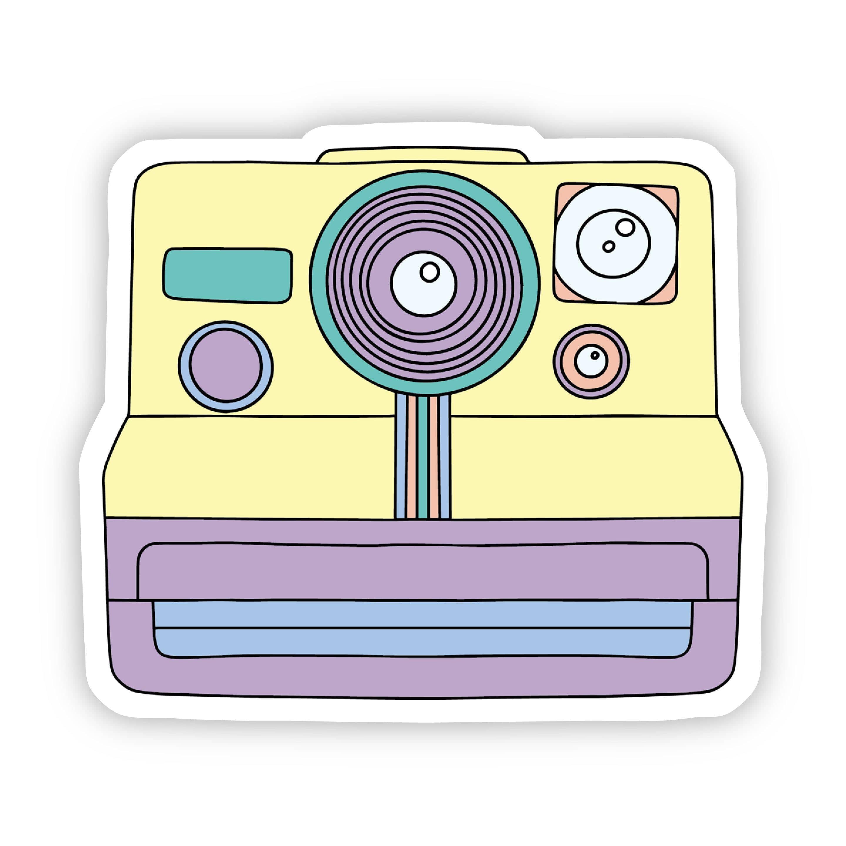  Multicolor Camera Aesthetic Sticker、mySite、elrpsem3k