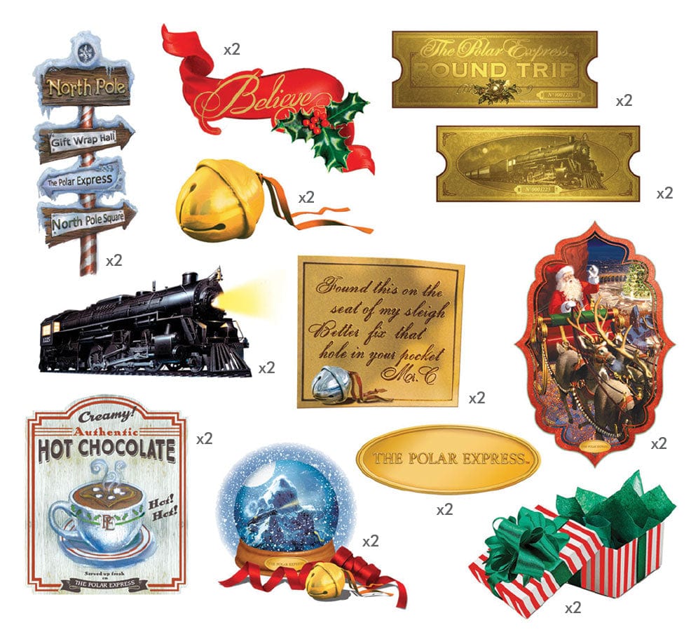  Scrapbook Stickers - The Polar Express Die Cuts、mySite、ghnorth